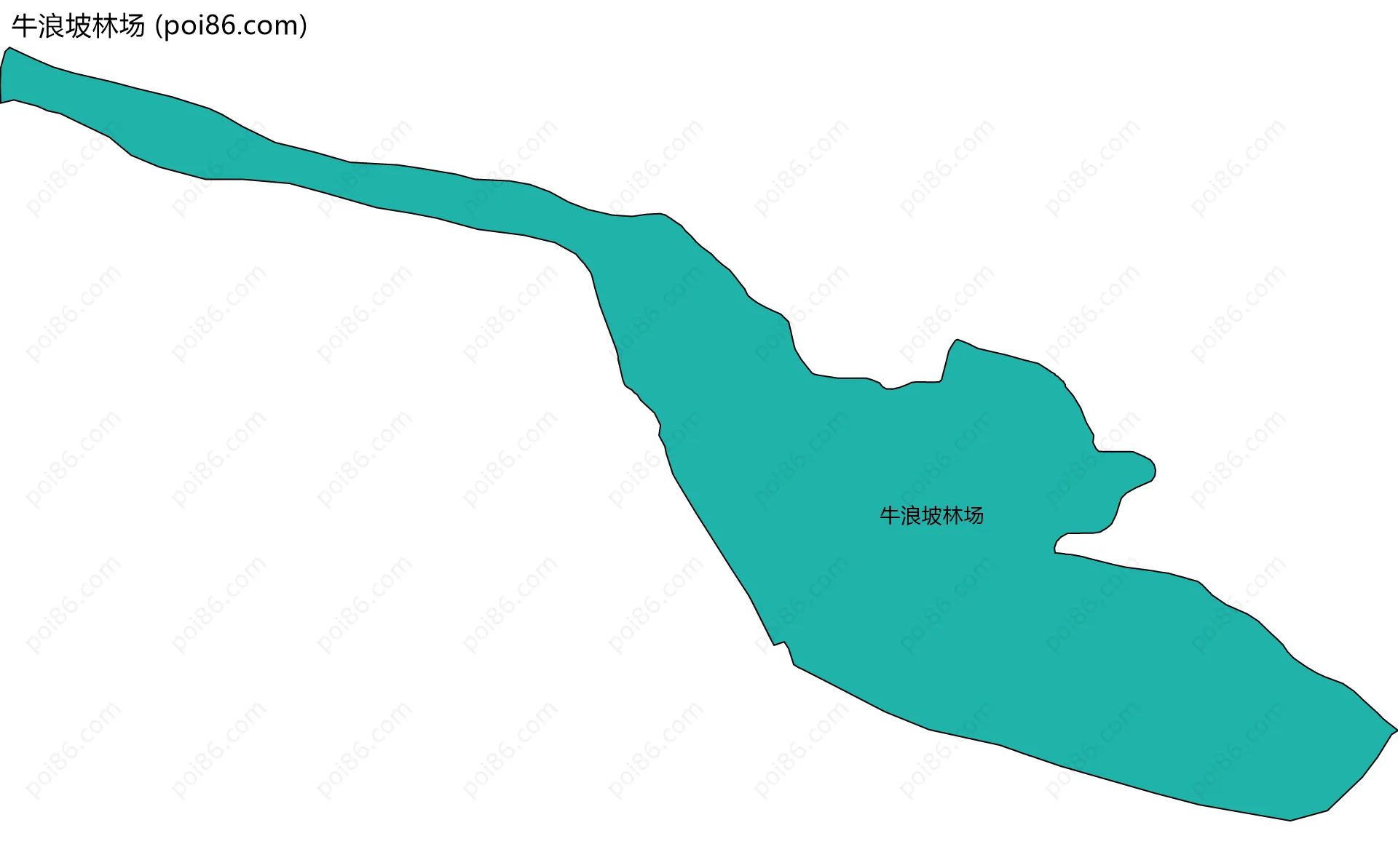 牛浪坡林场边界地图