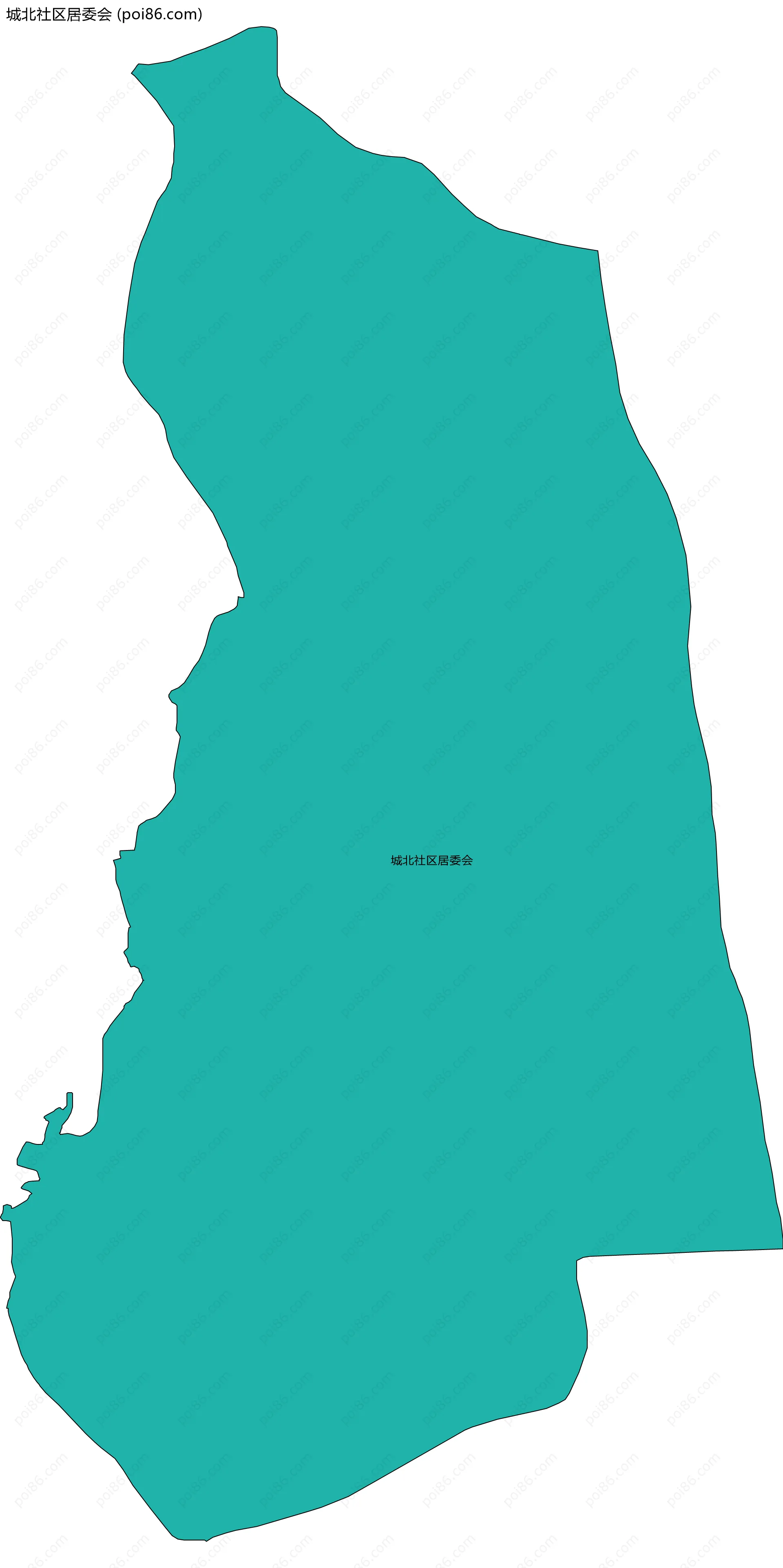 城北社区居委会边界地图