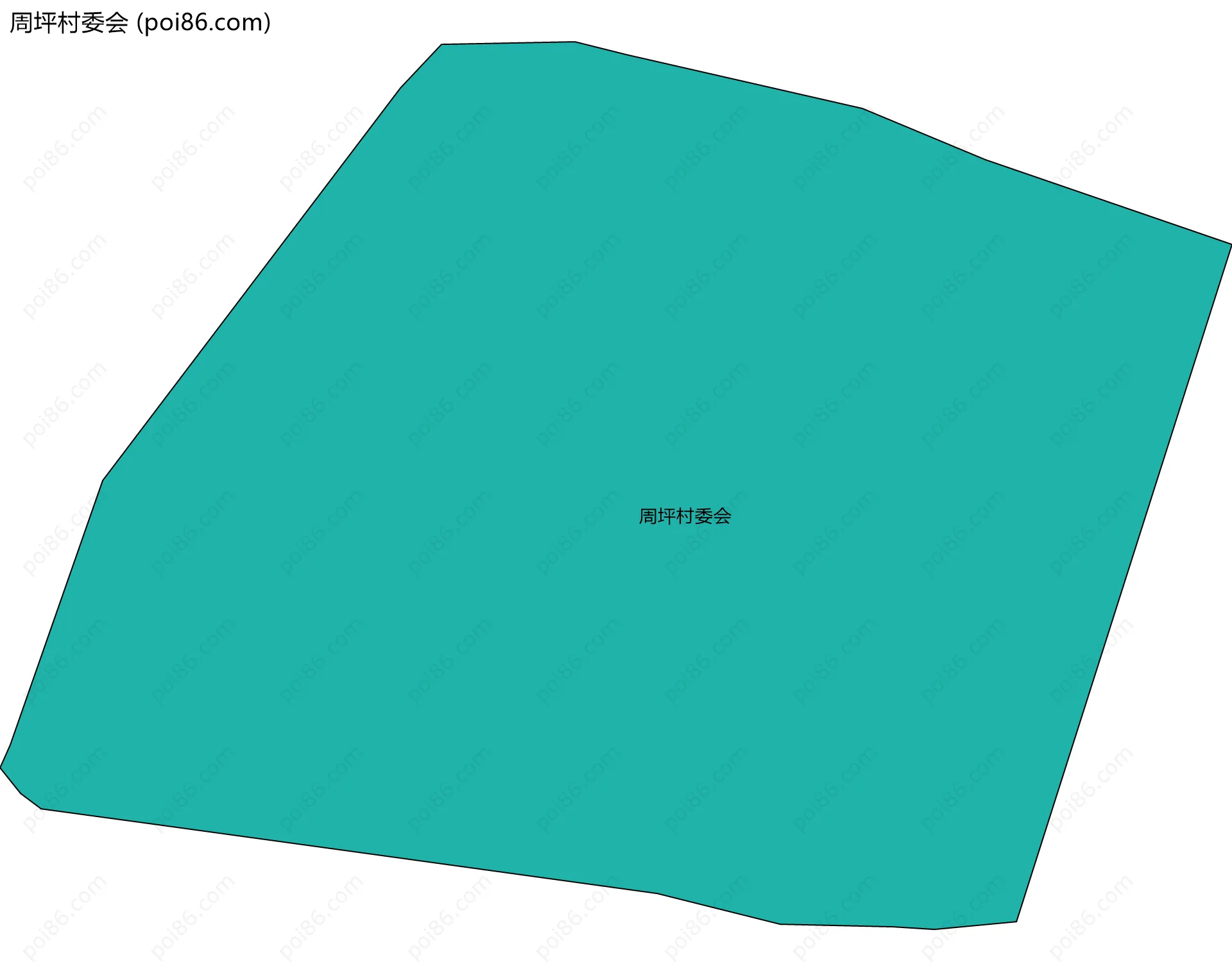 周坪村委会边界地图