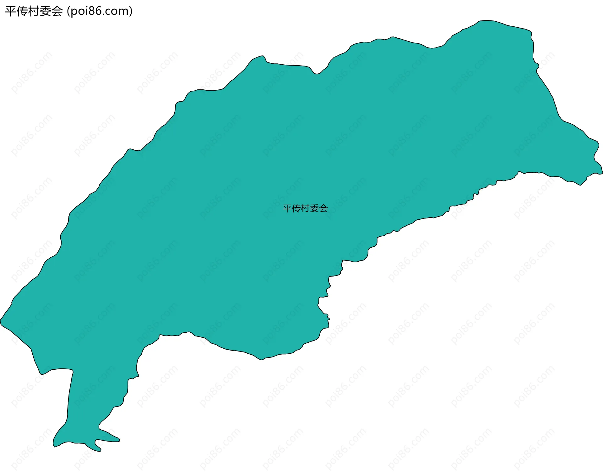 平传村委会边界地图