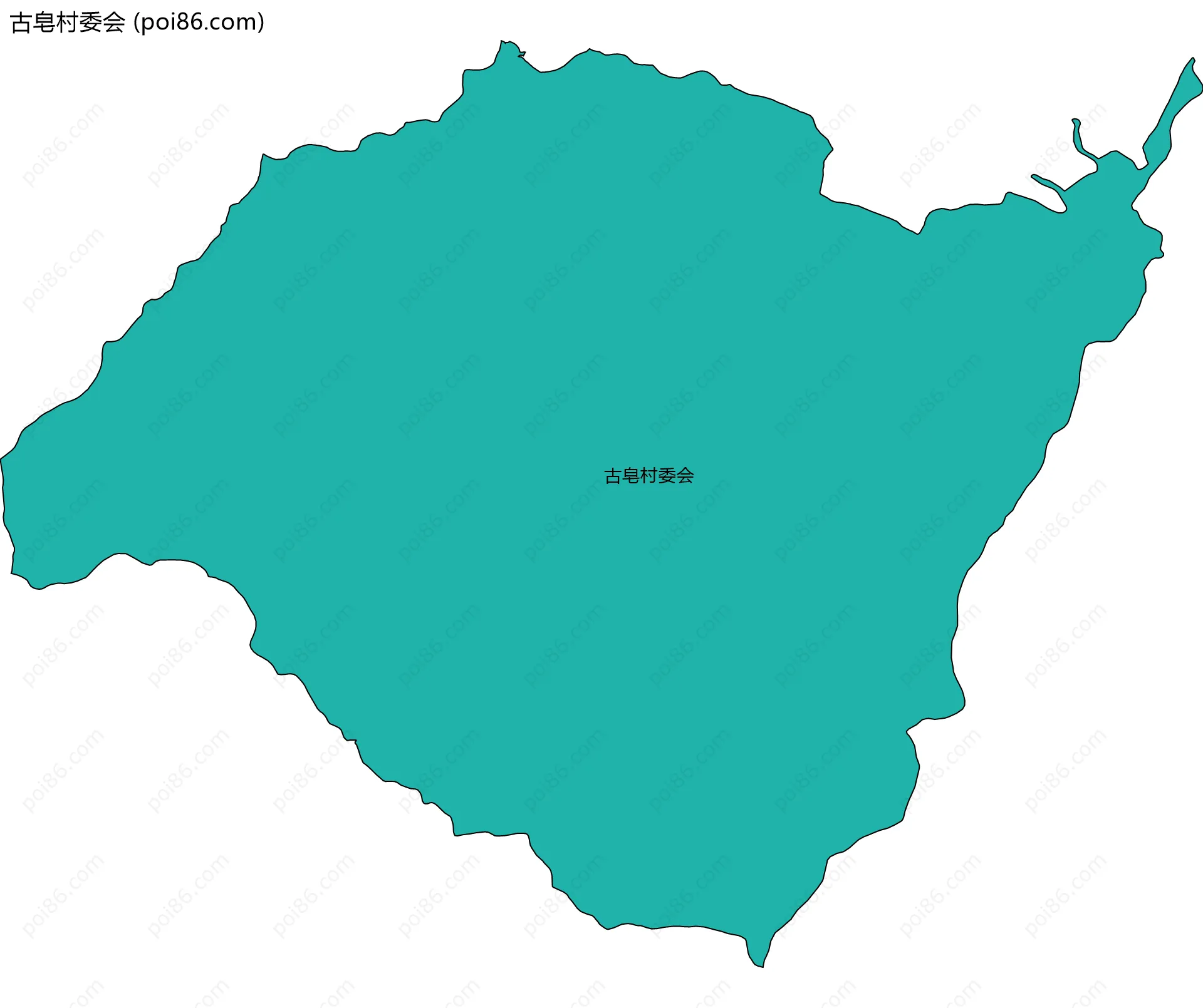古皂村委会边界地图