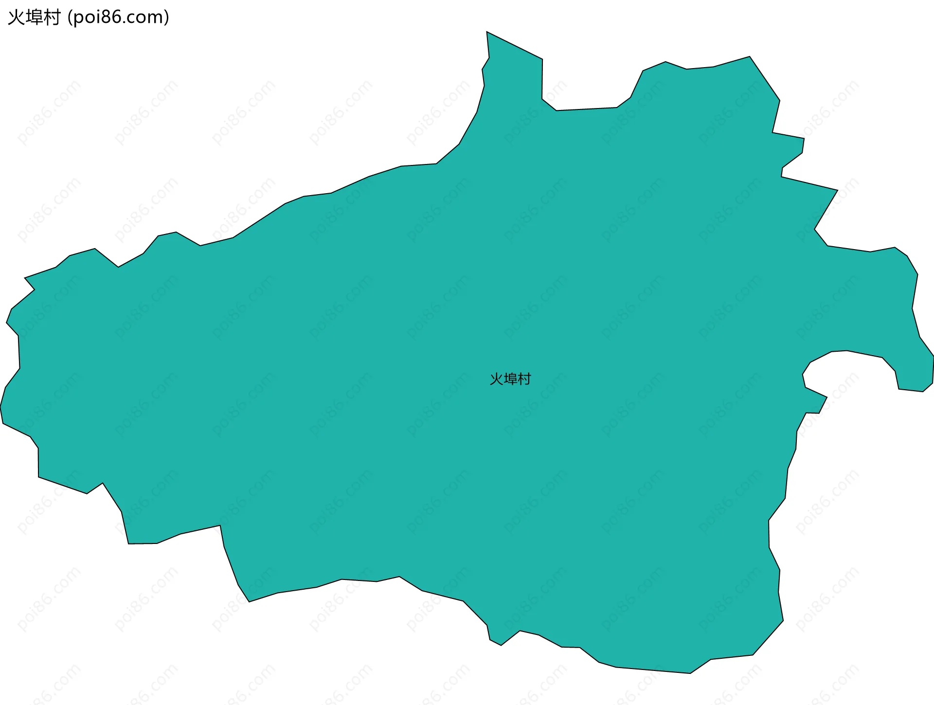 火埠村边界地图