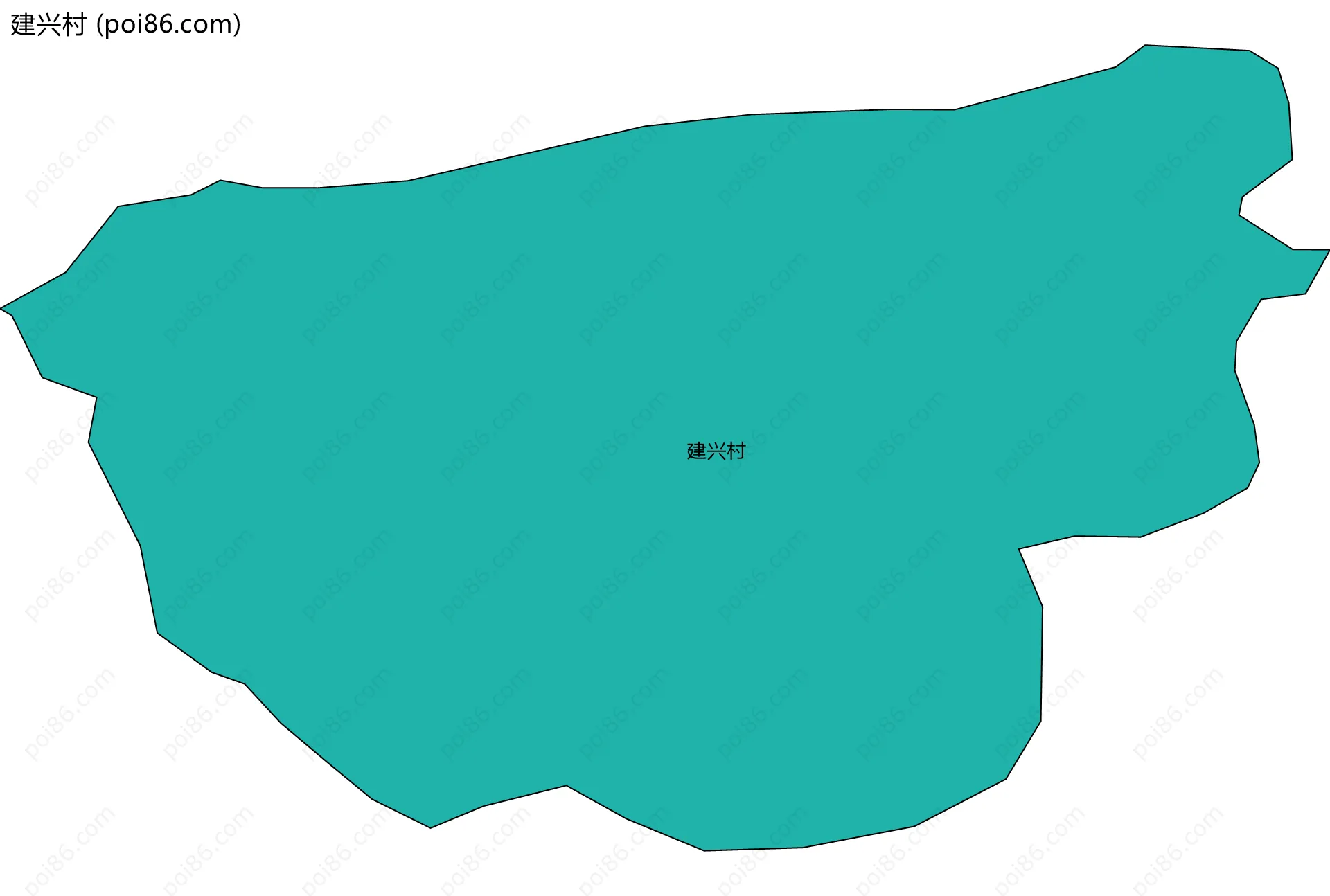 建兴村边界地图