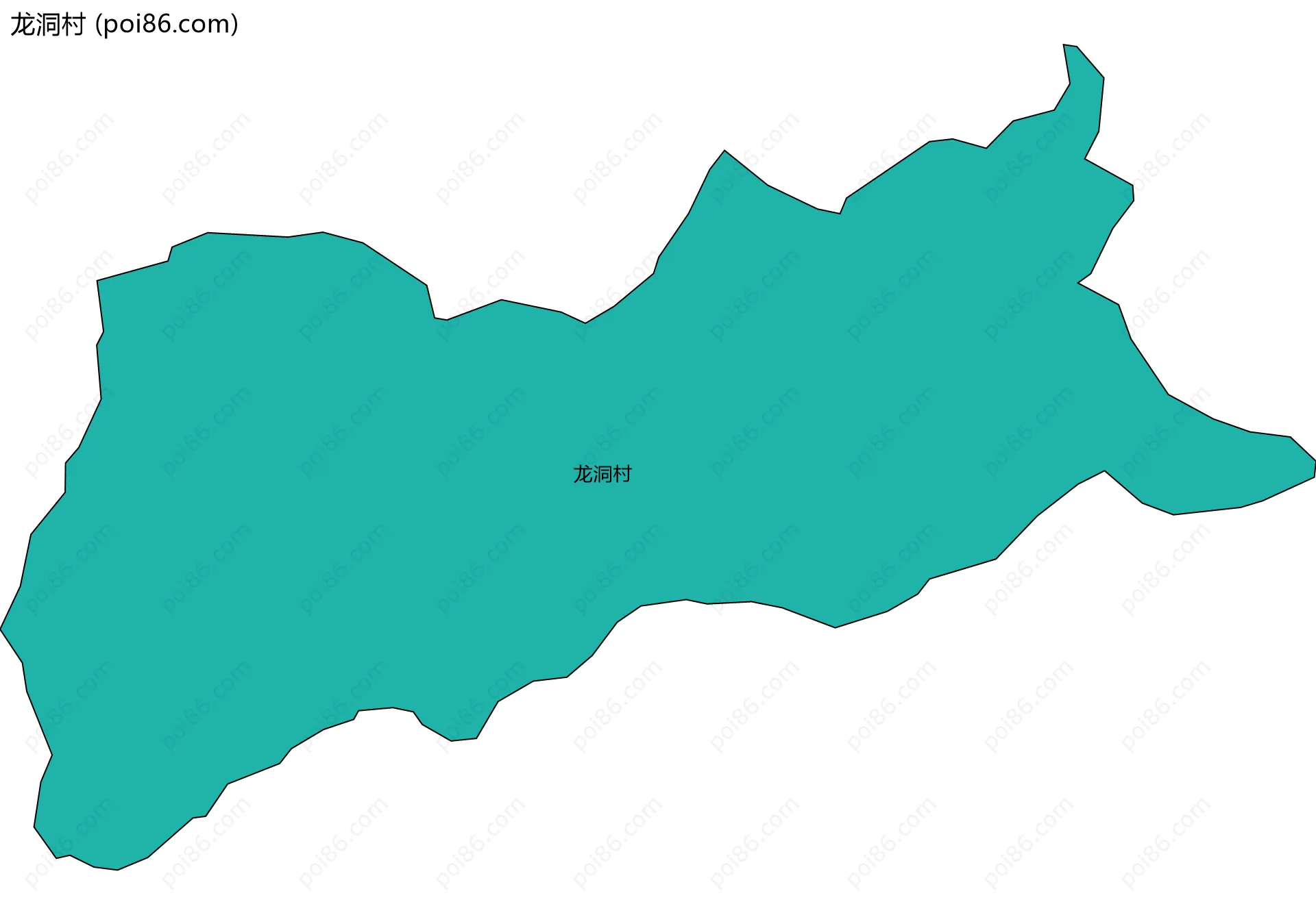 龙洞村边界地图