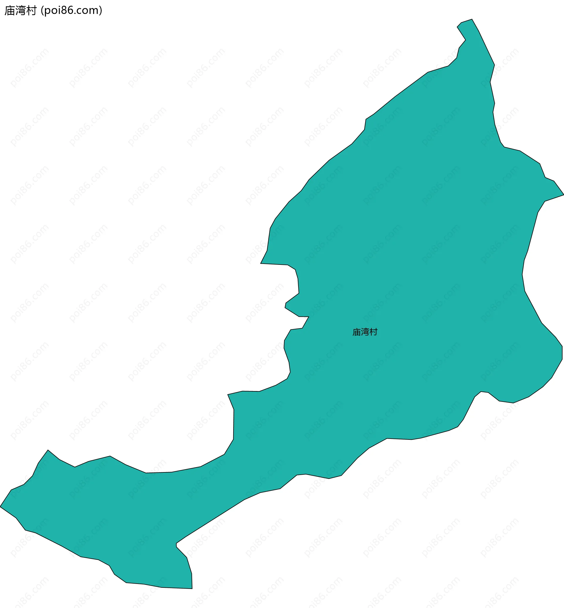 庙湾村边界地图