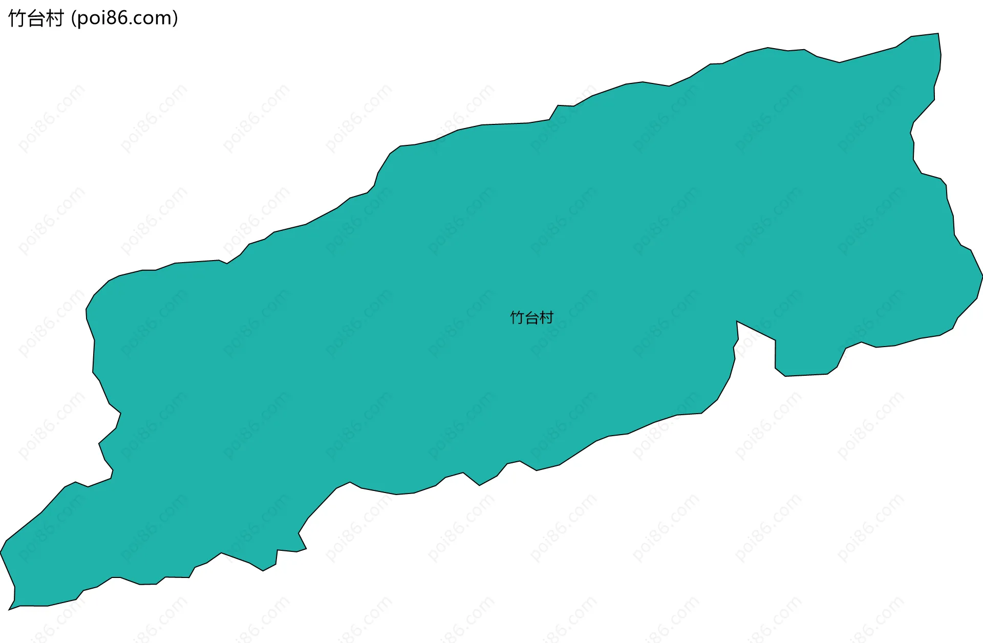 竹台村边界地图