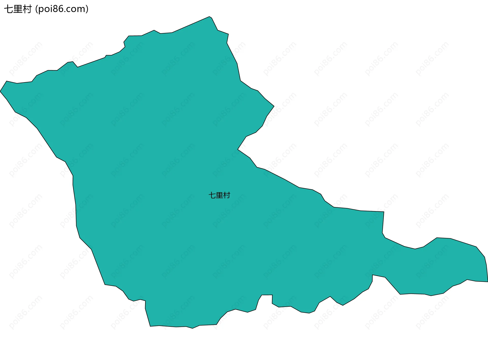 七里村边界地图
