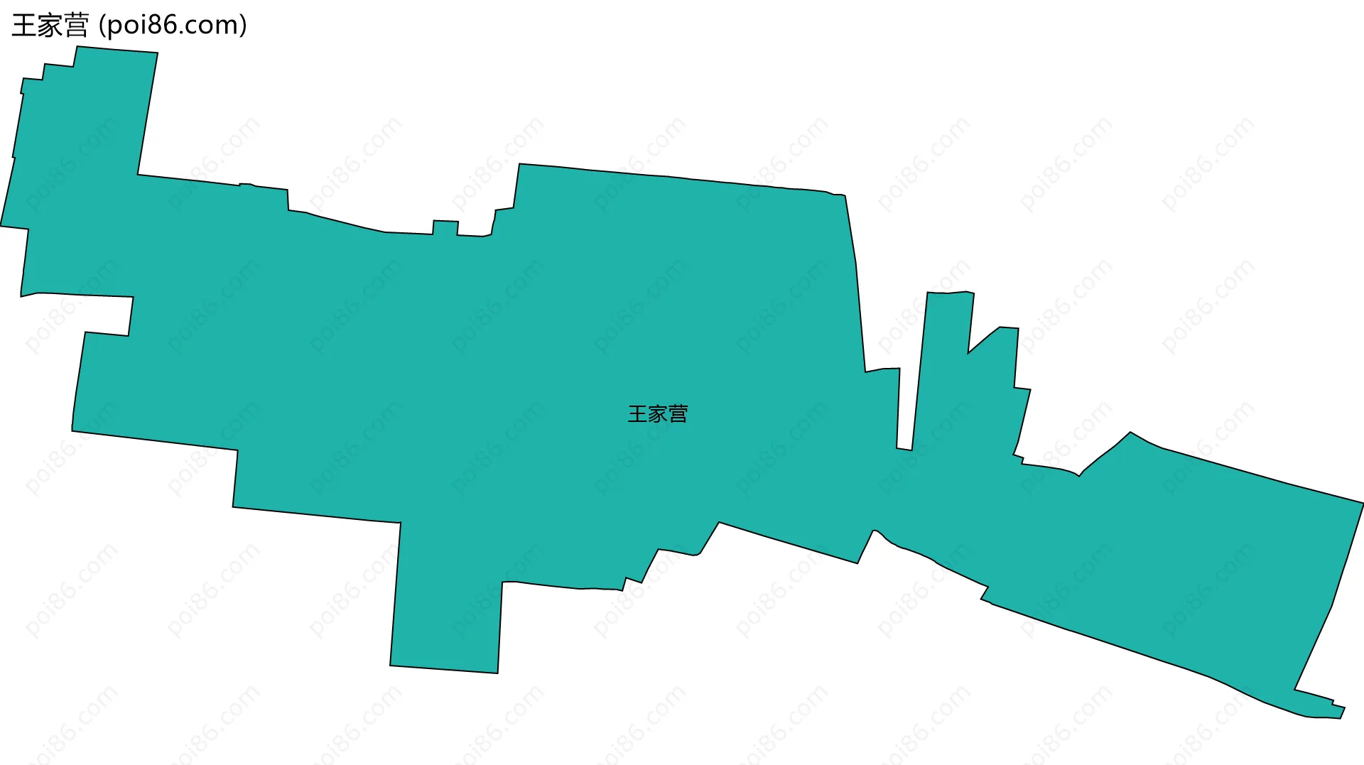 王家营边界地图