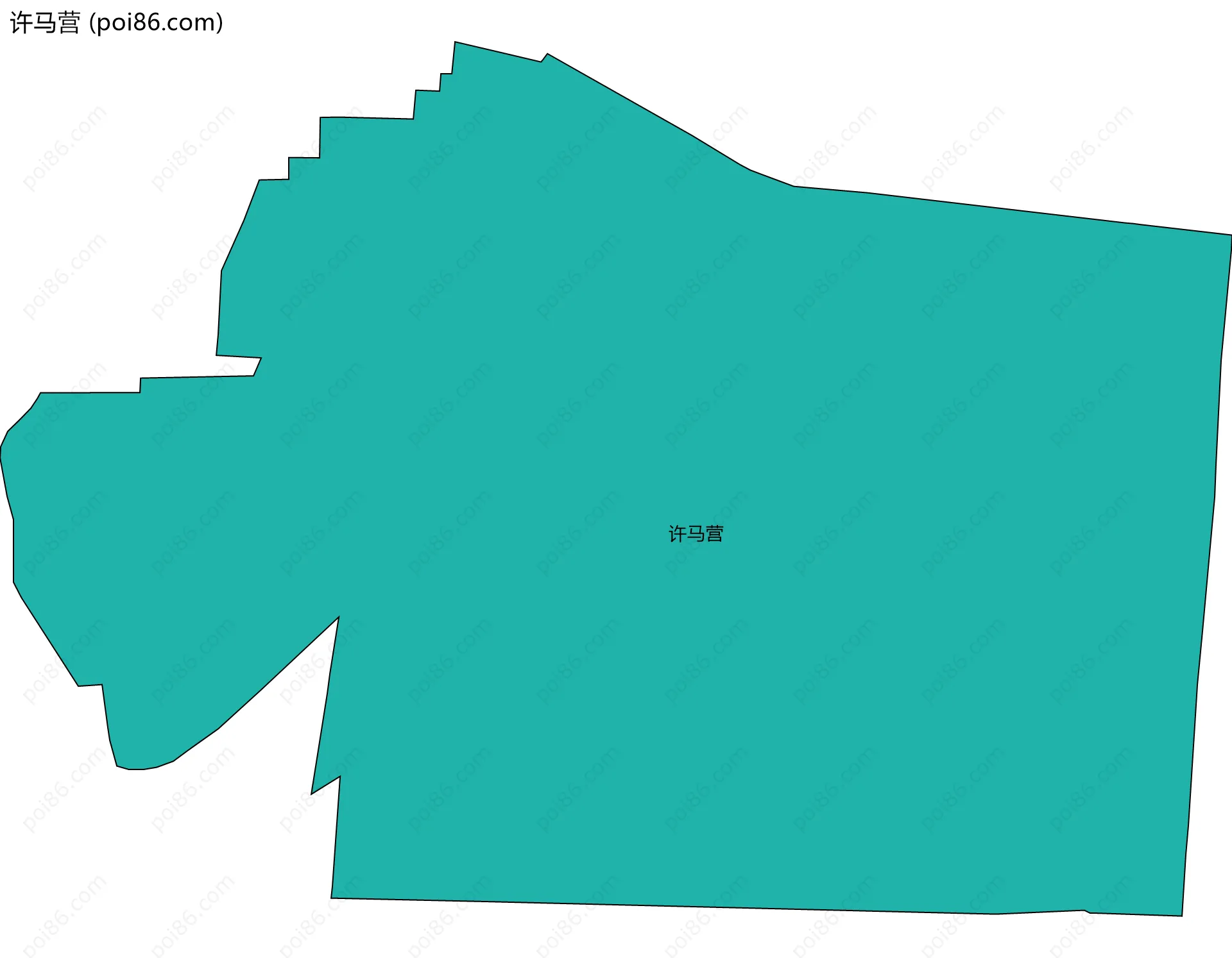 许马营边界地图
