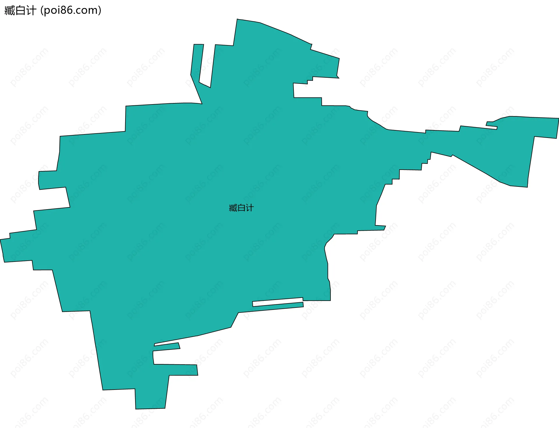 臧白计边界地图