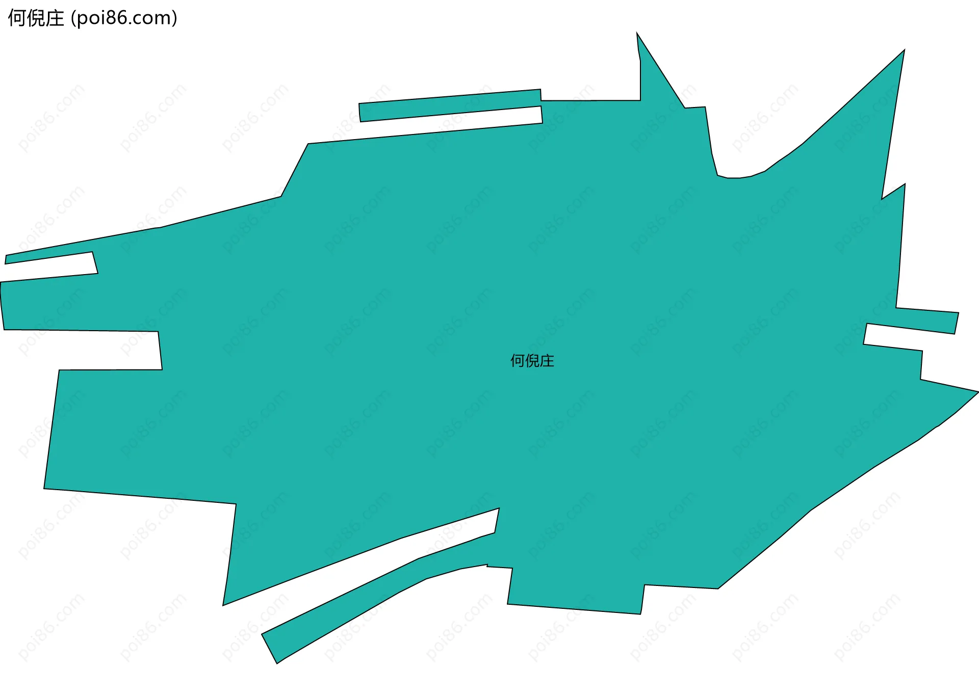 何倪庄边界地图