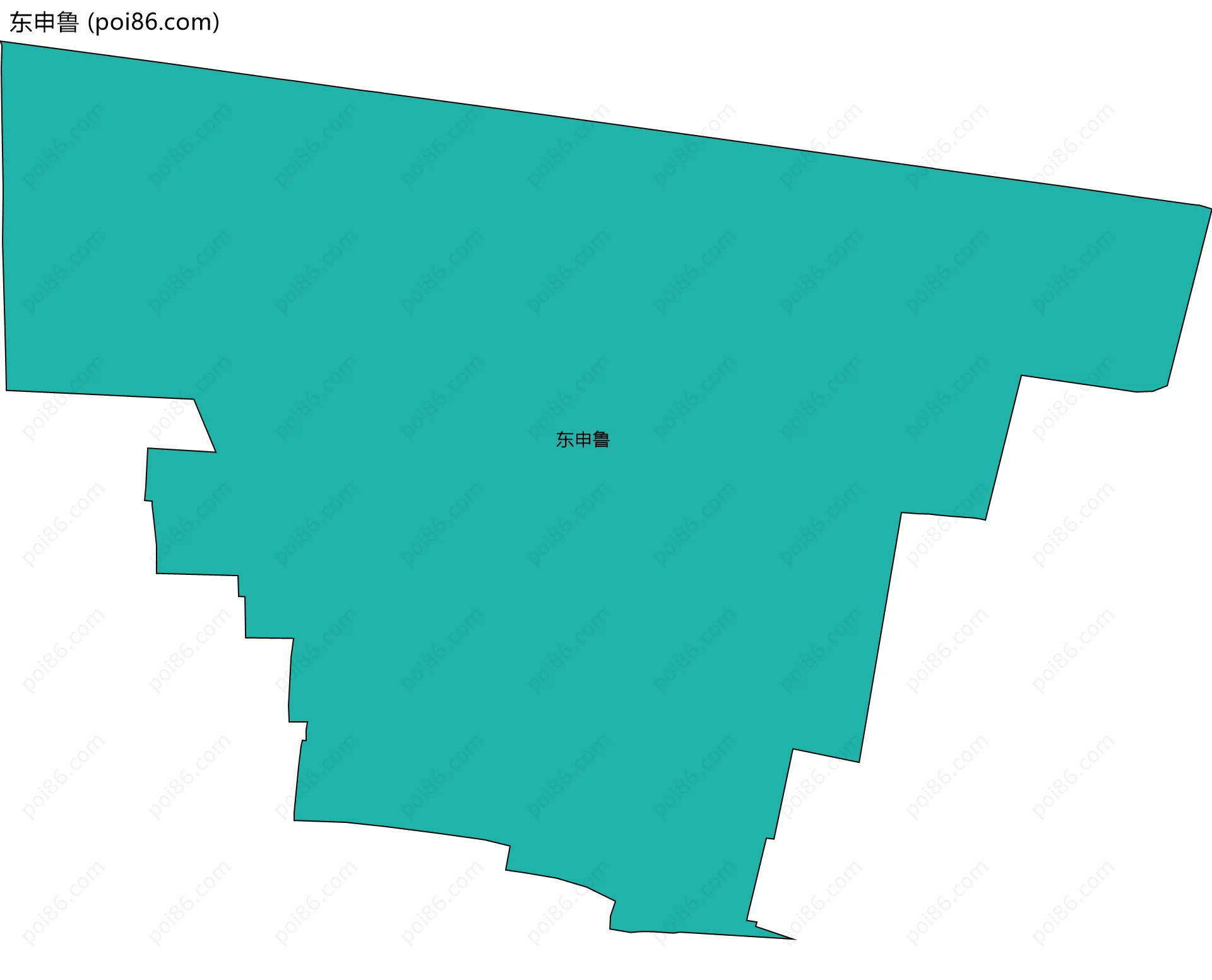 东申鲁边界地图