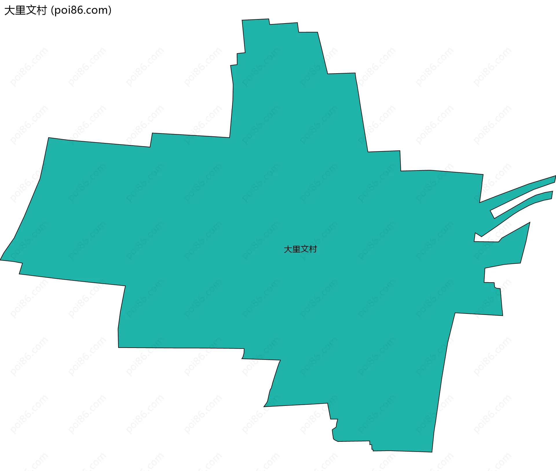 大里文村边界地图