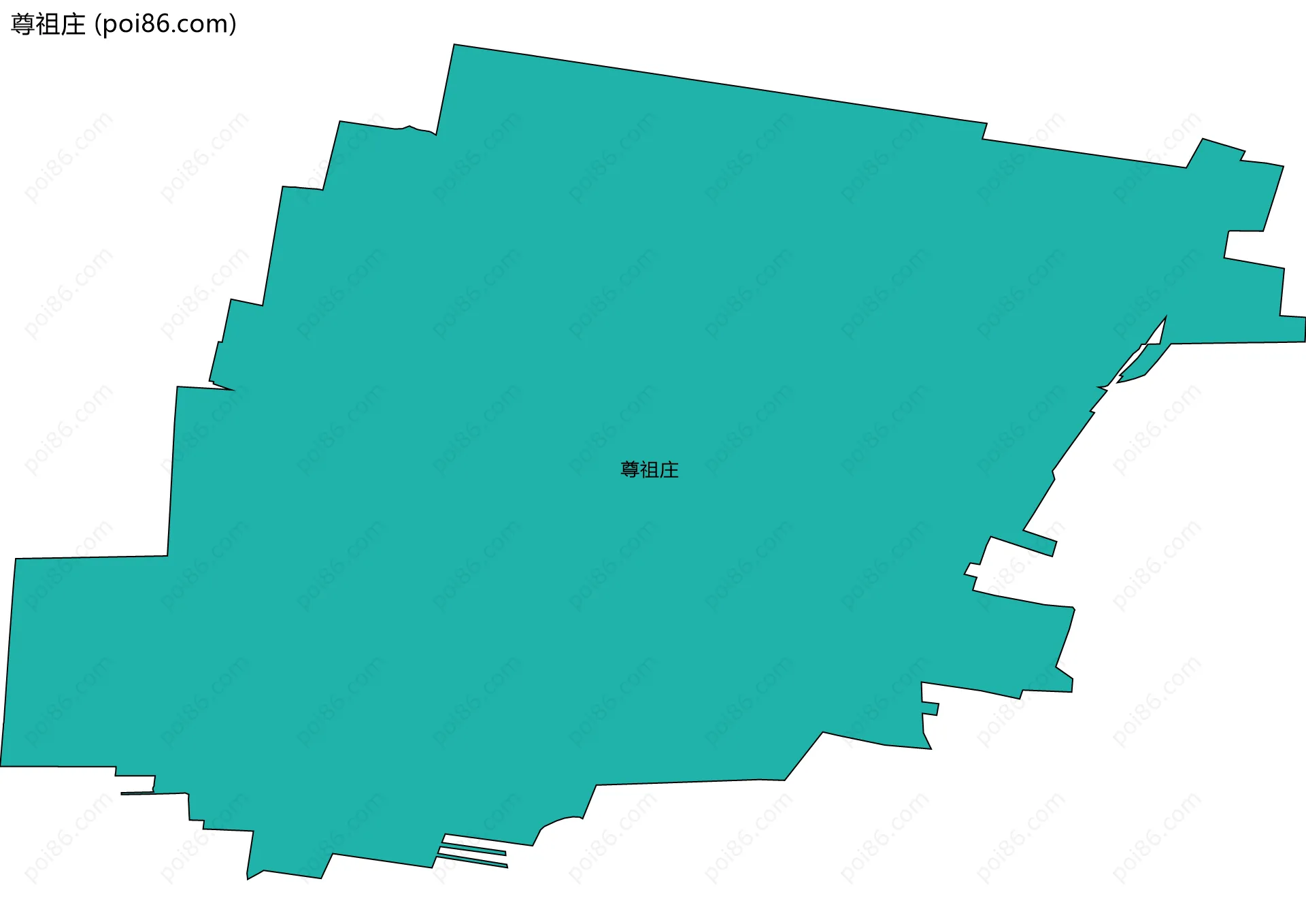 尊祖庄边界地图