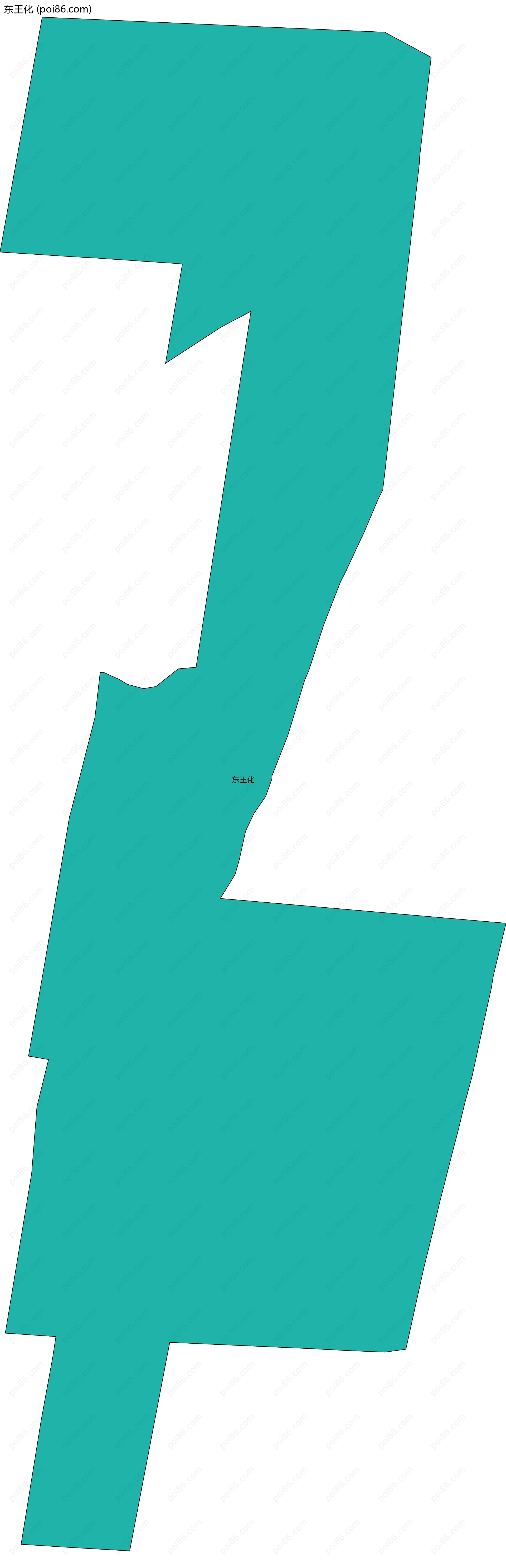 东王化边界地图