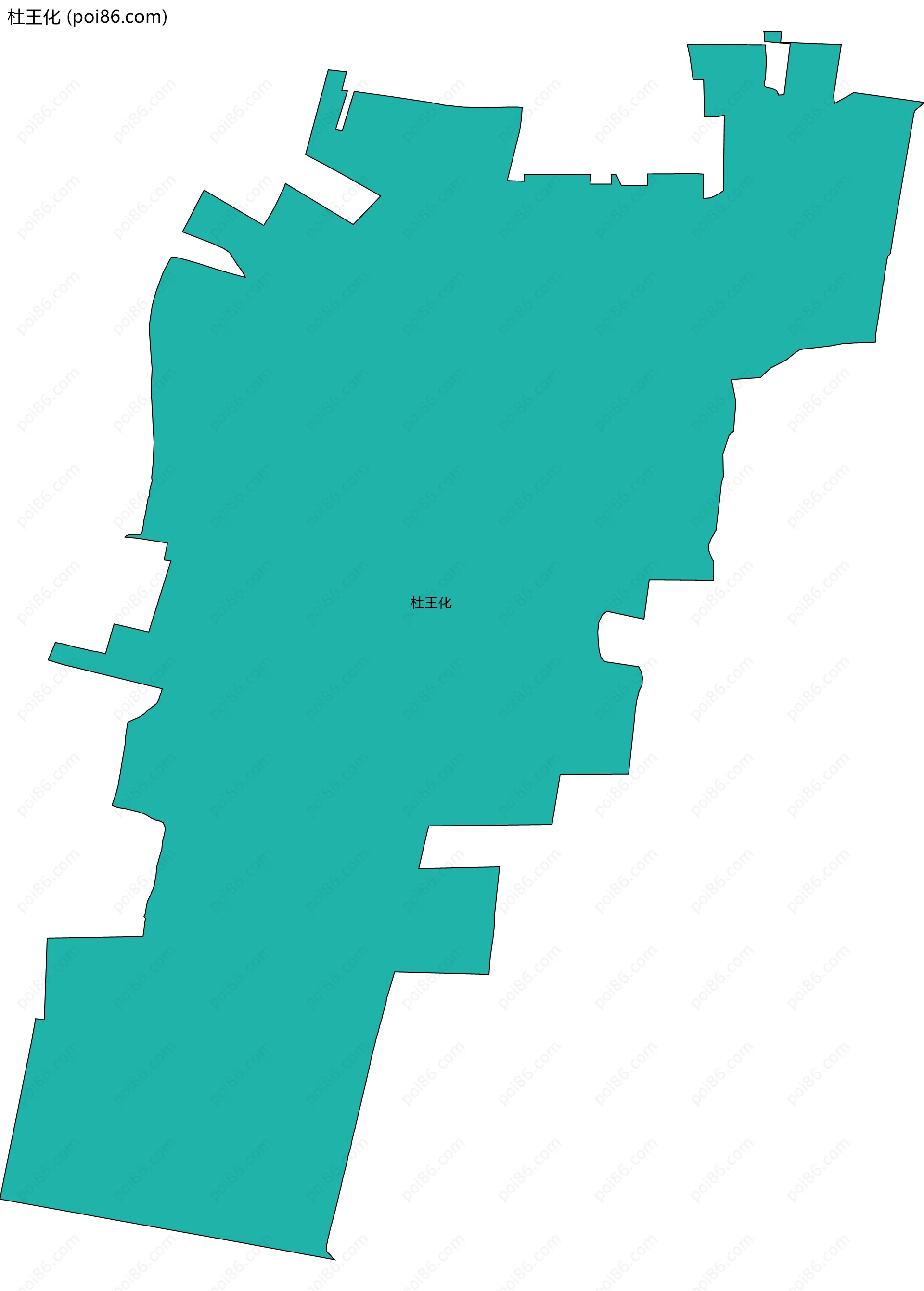 杜王化边界地图