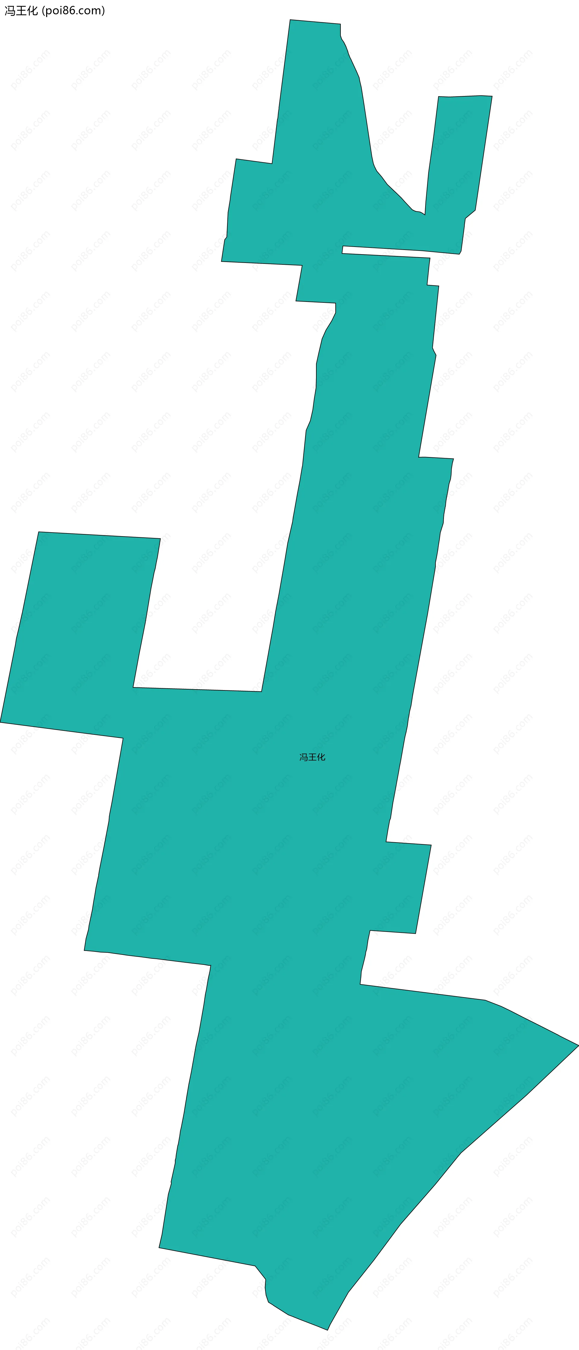 冯王化边界地图