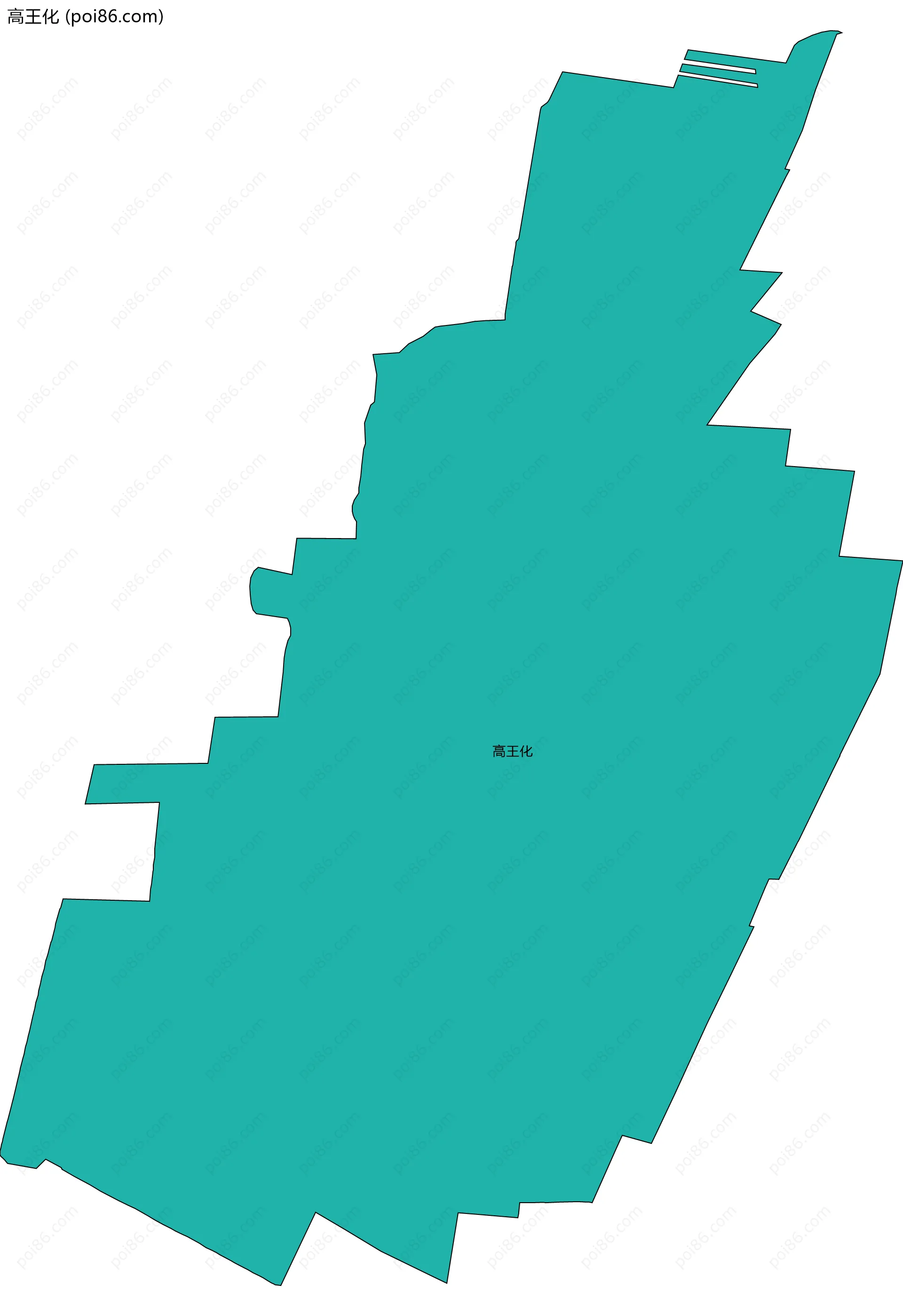 高王化边界地图