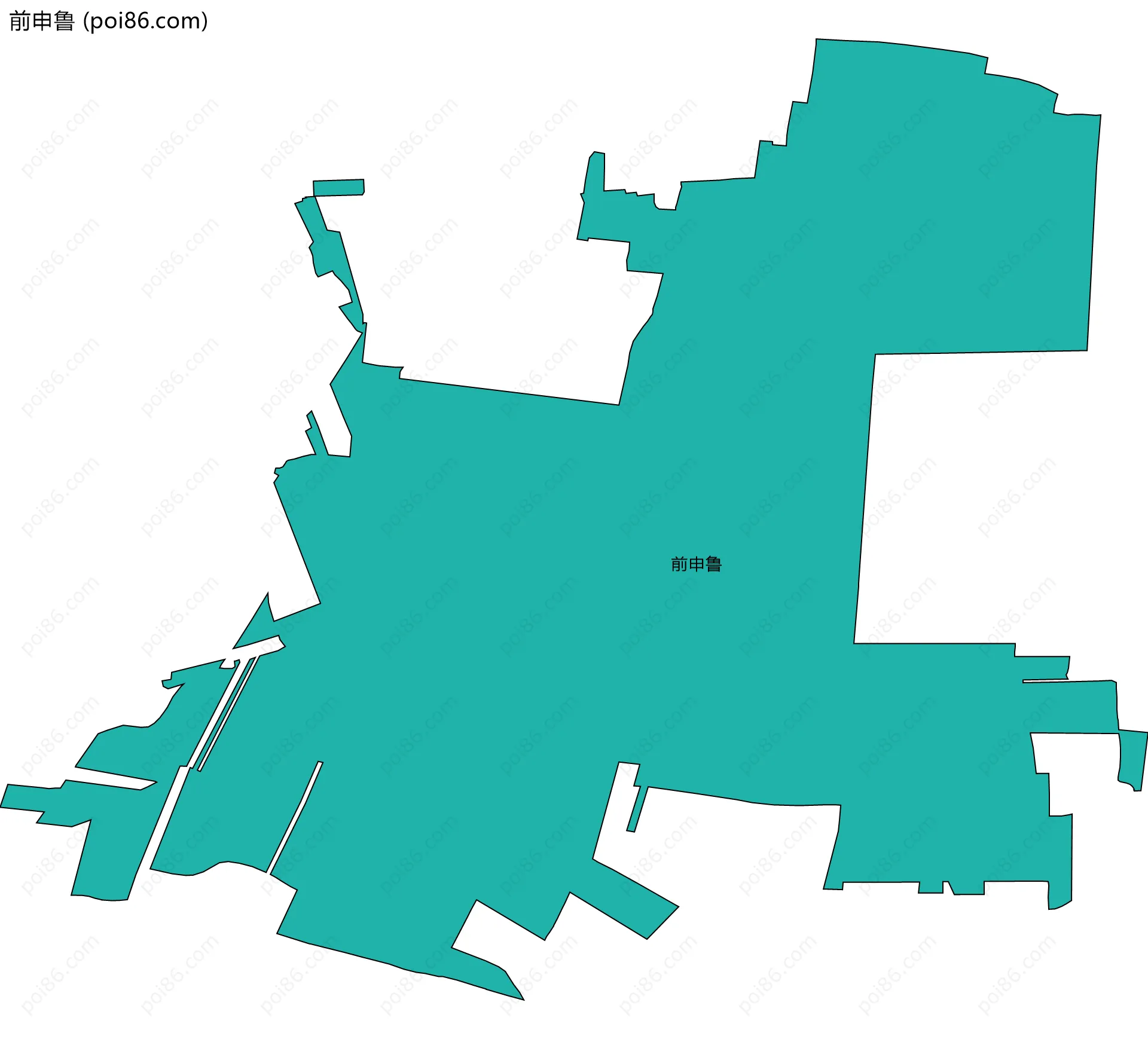 前申鲁边界地图