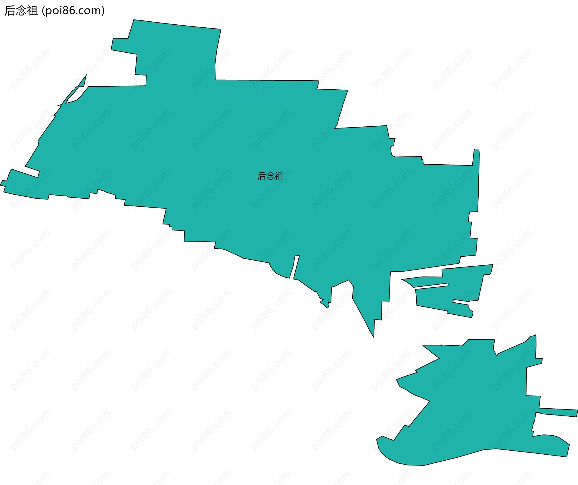 后念祖边界地图