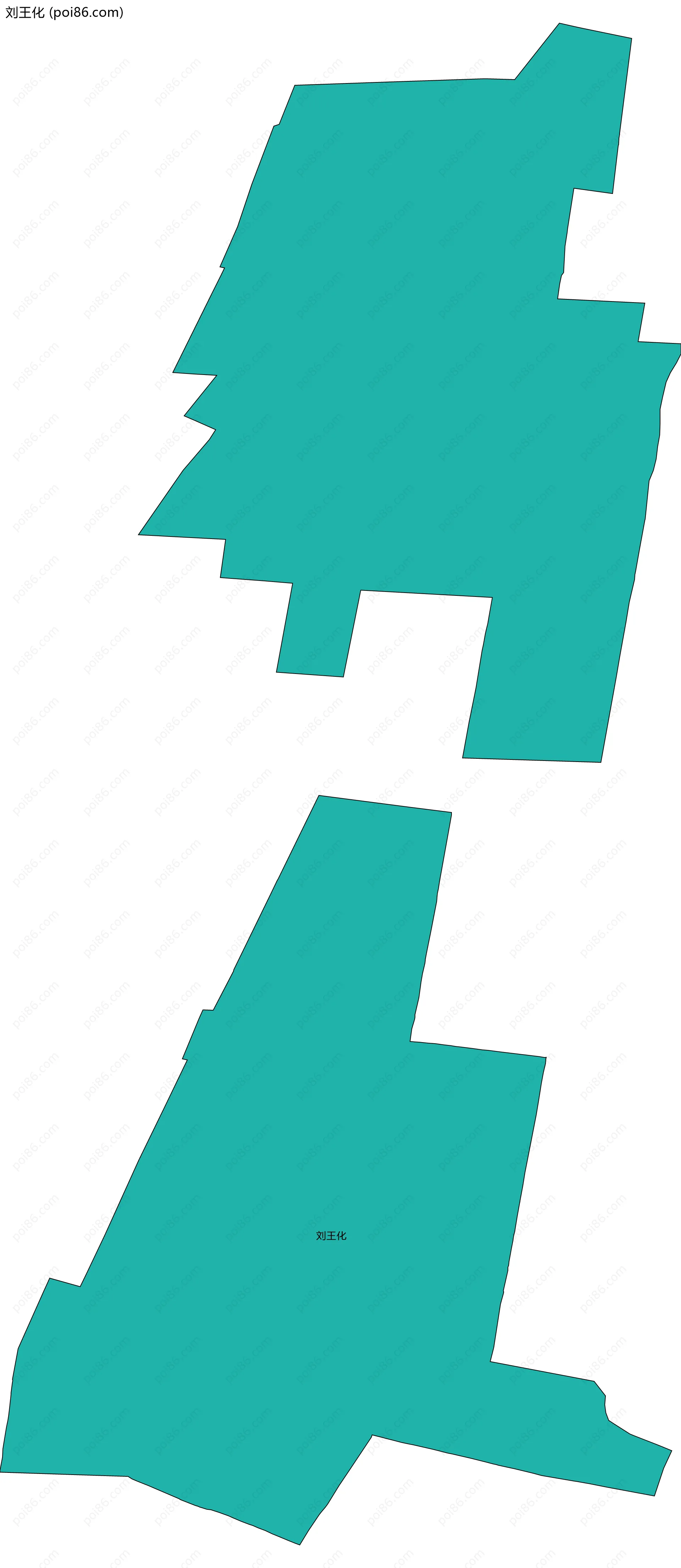 刘王化边界地图