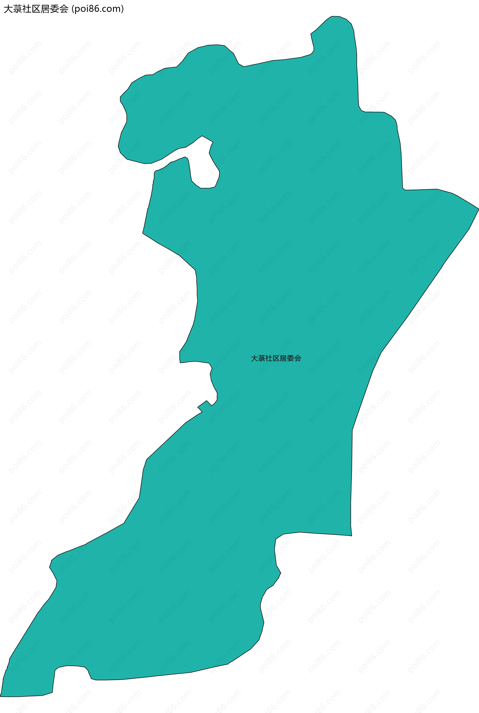 大菉社区居委会边界地图