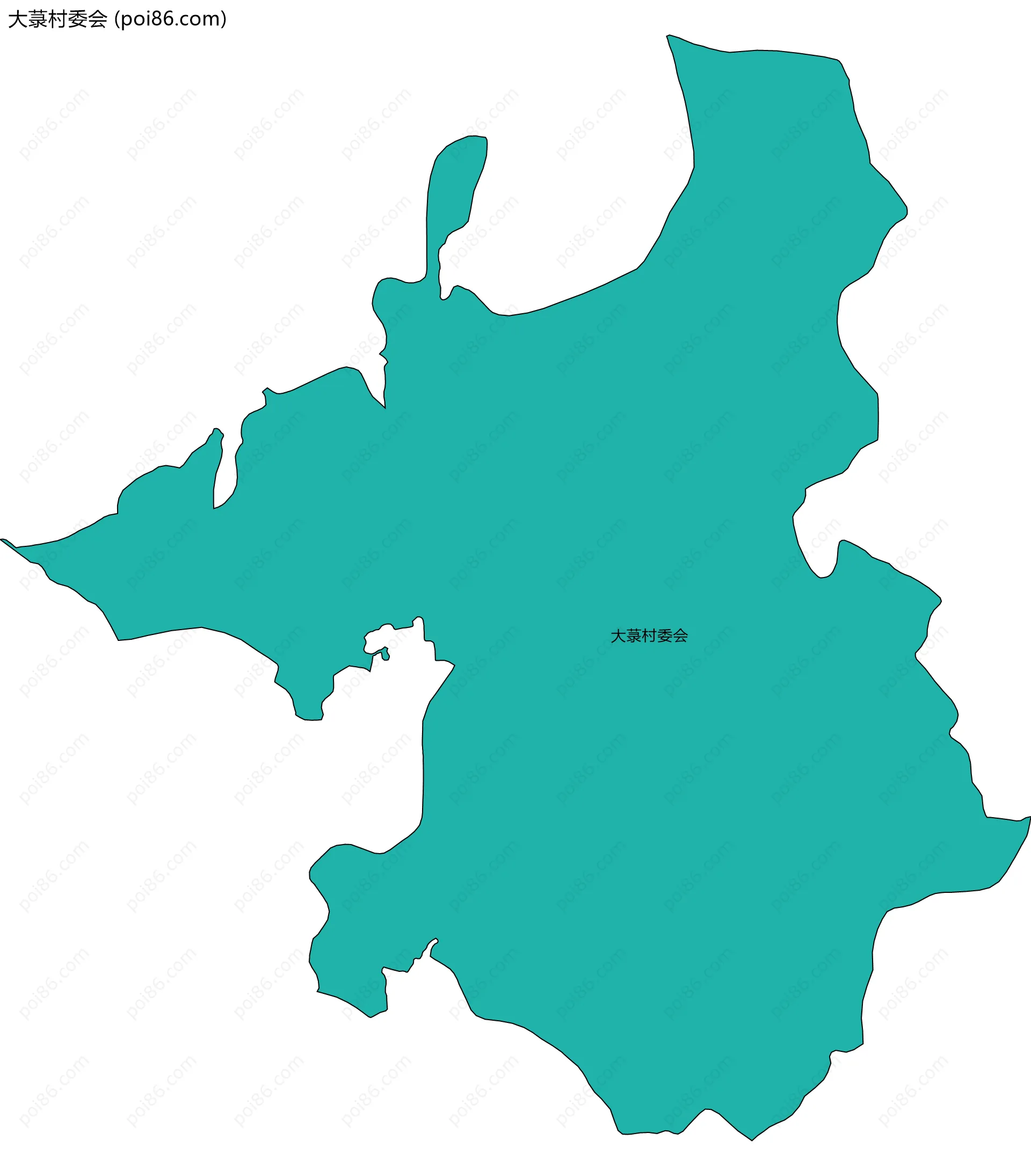 大菉村委会边界地图