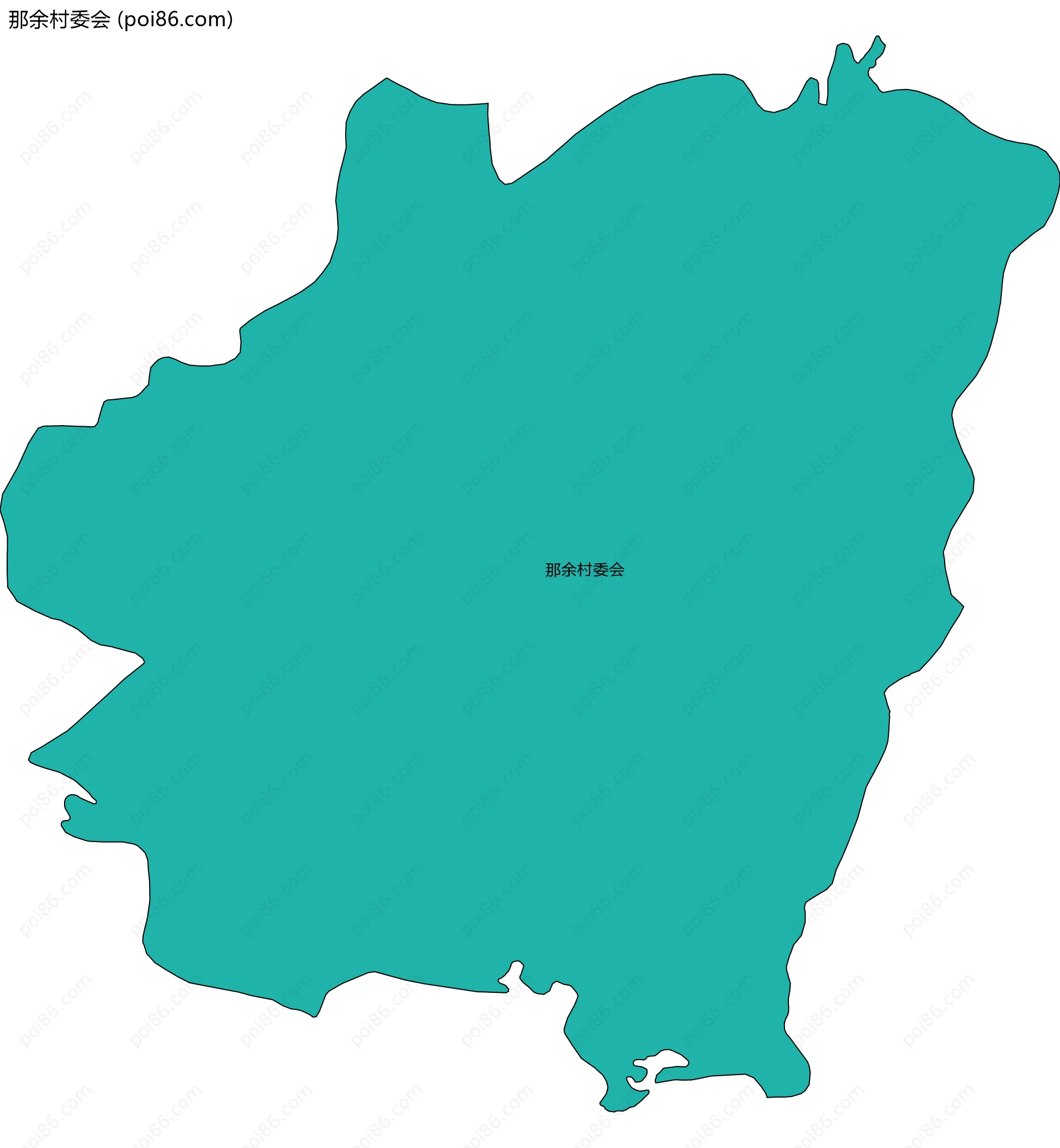 那余村委会边界地图