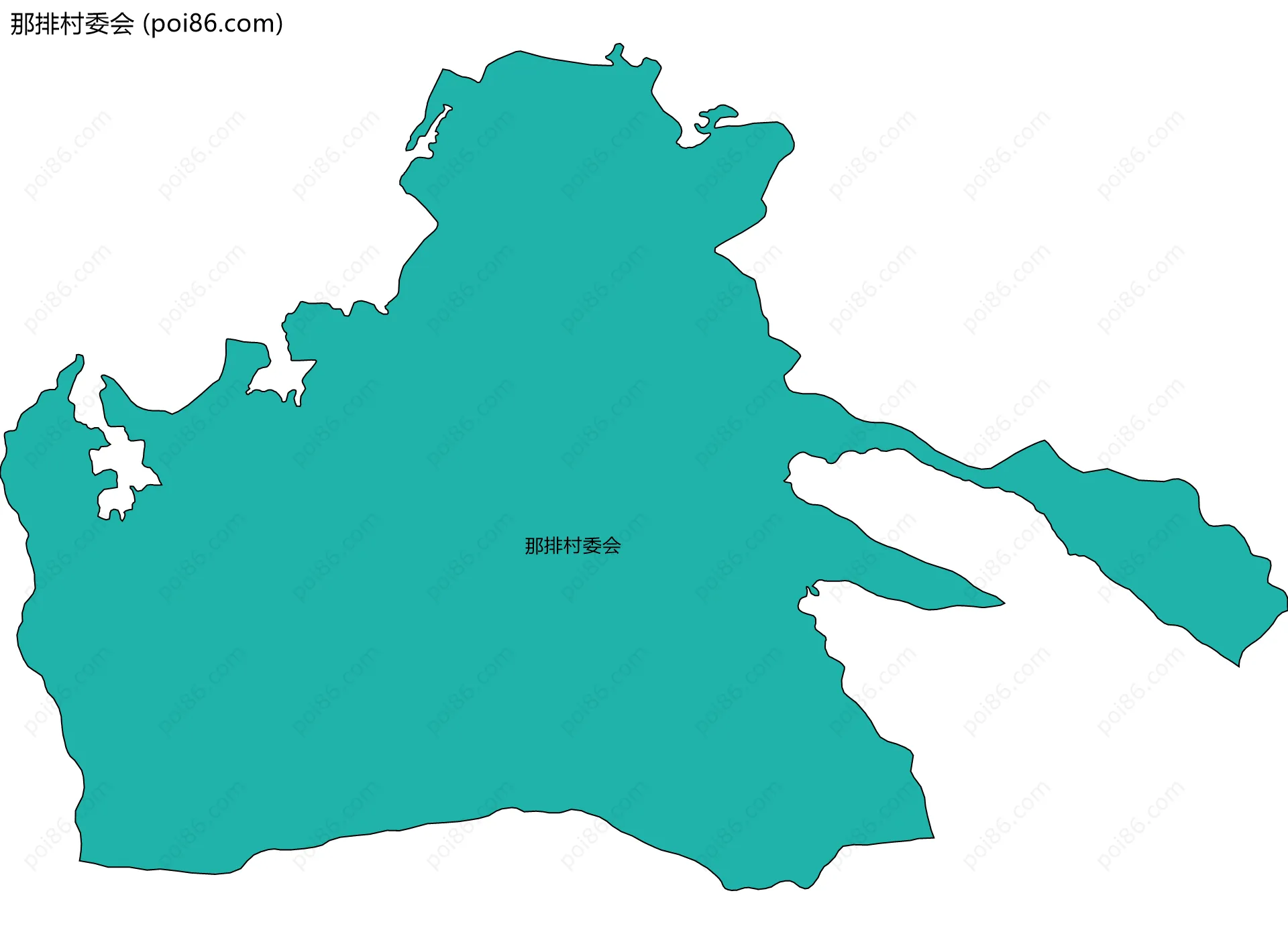 那排村委会边界地图