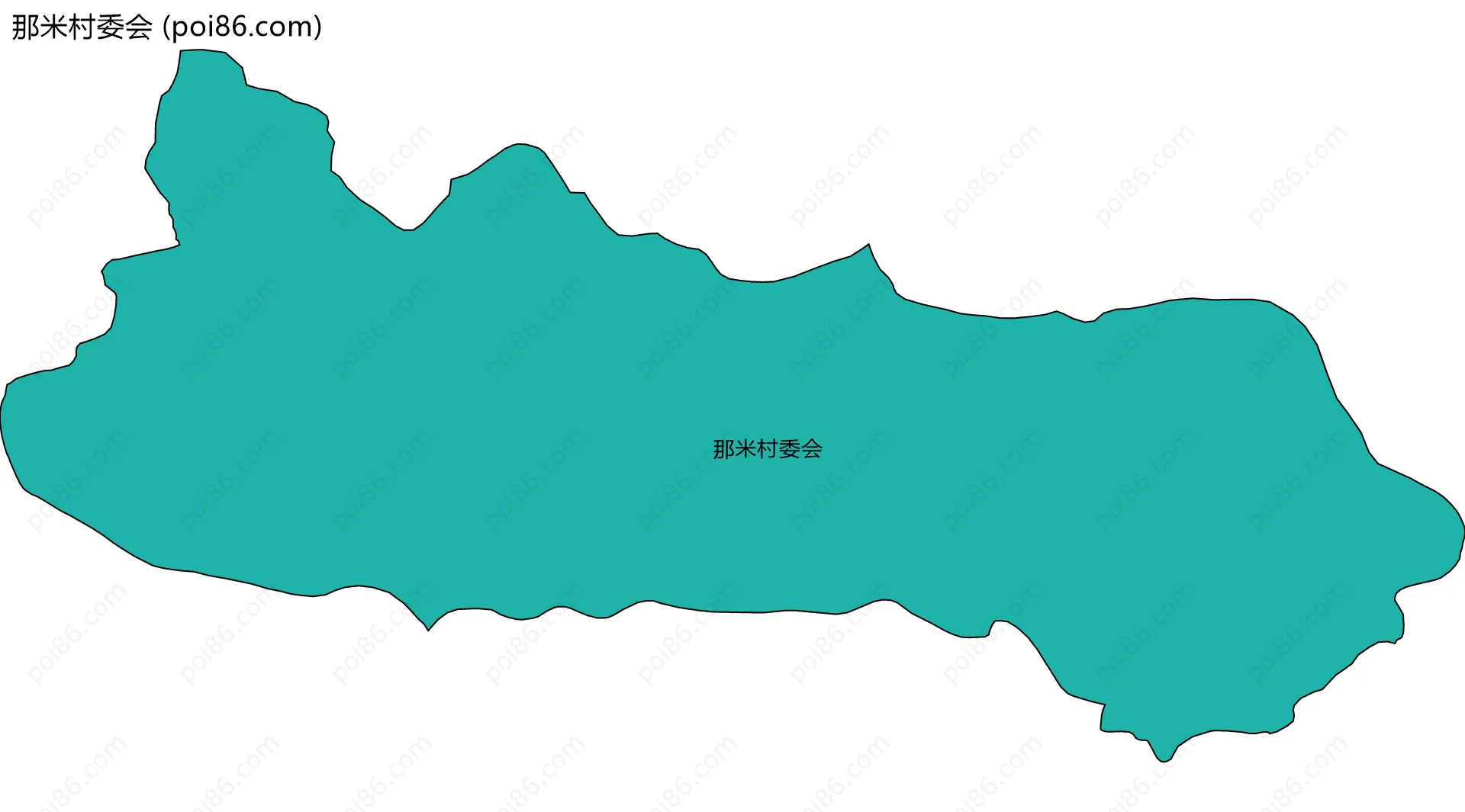 那米村委会边界地图