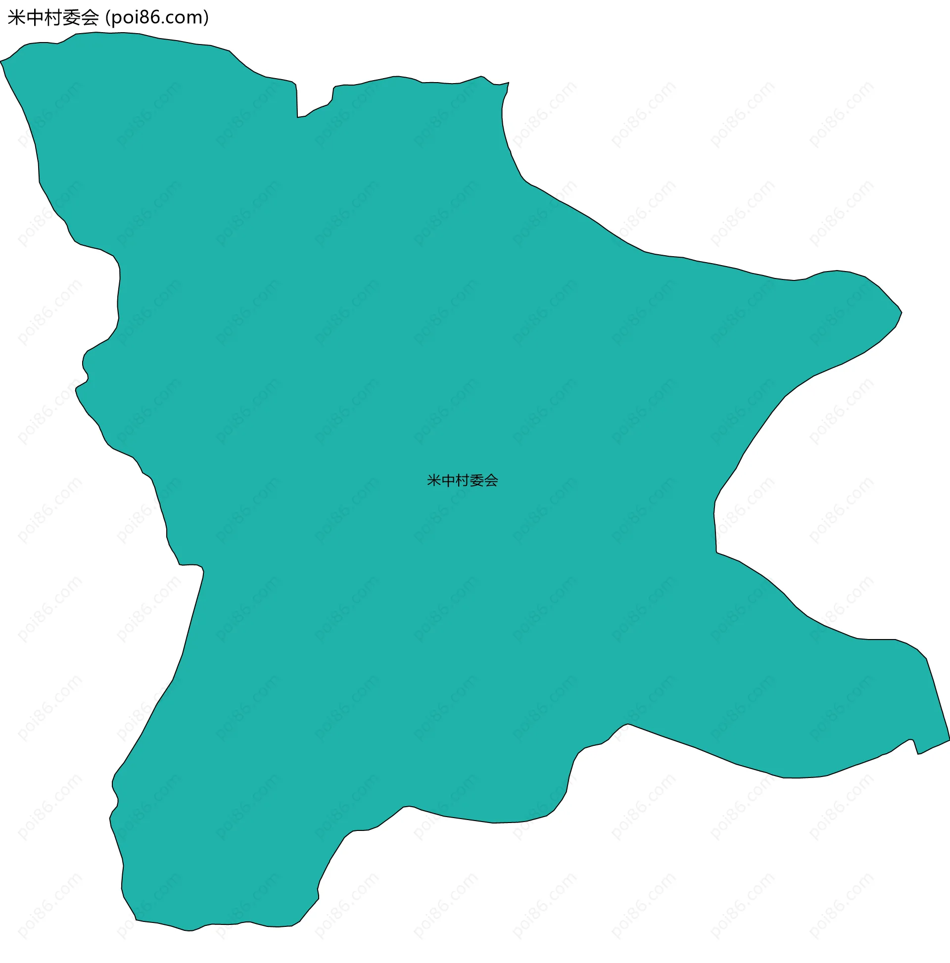 米中村委会边界地图