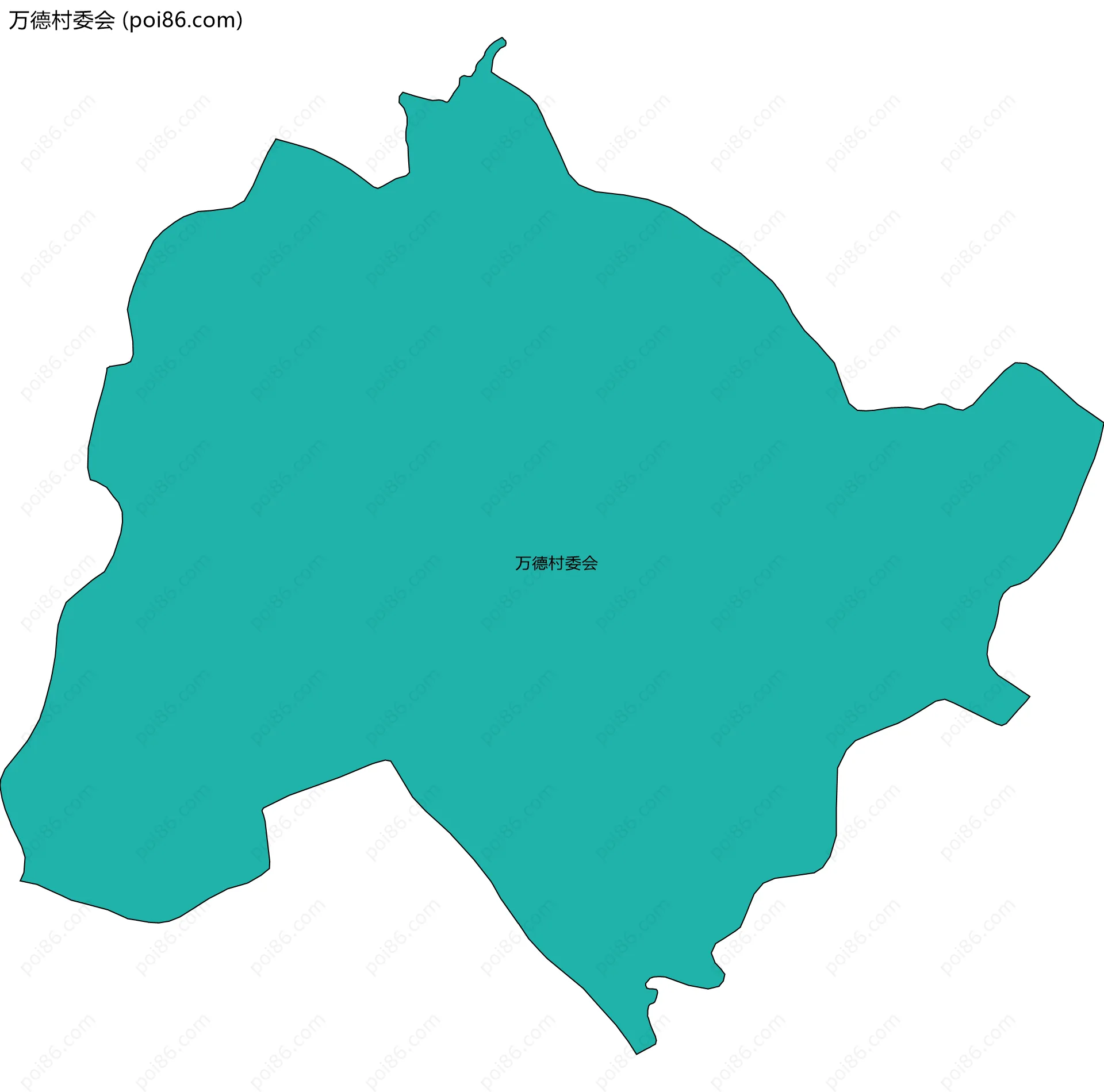 万德村委会边界地图