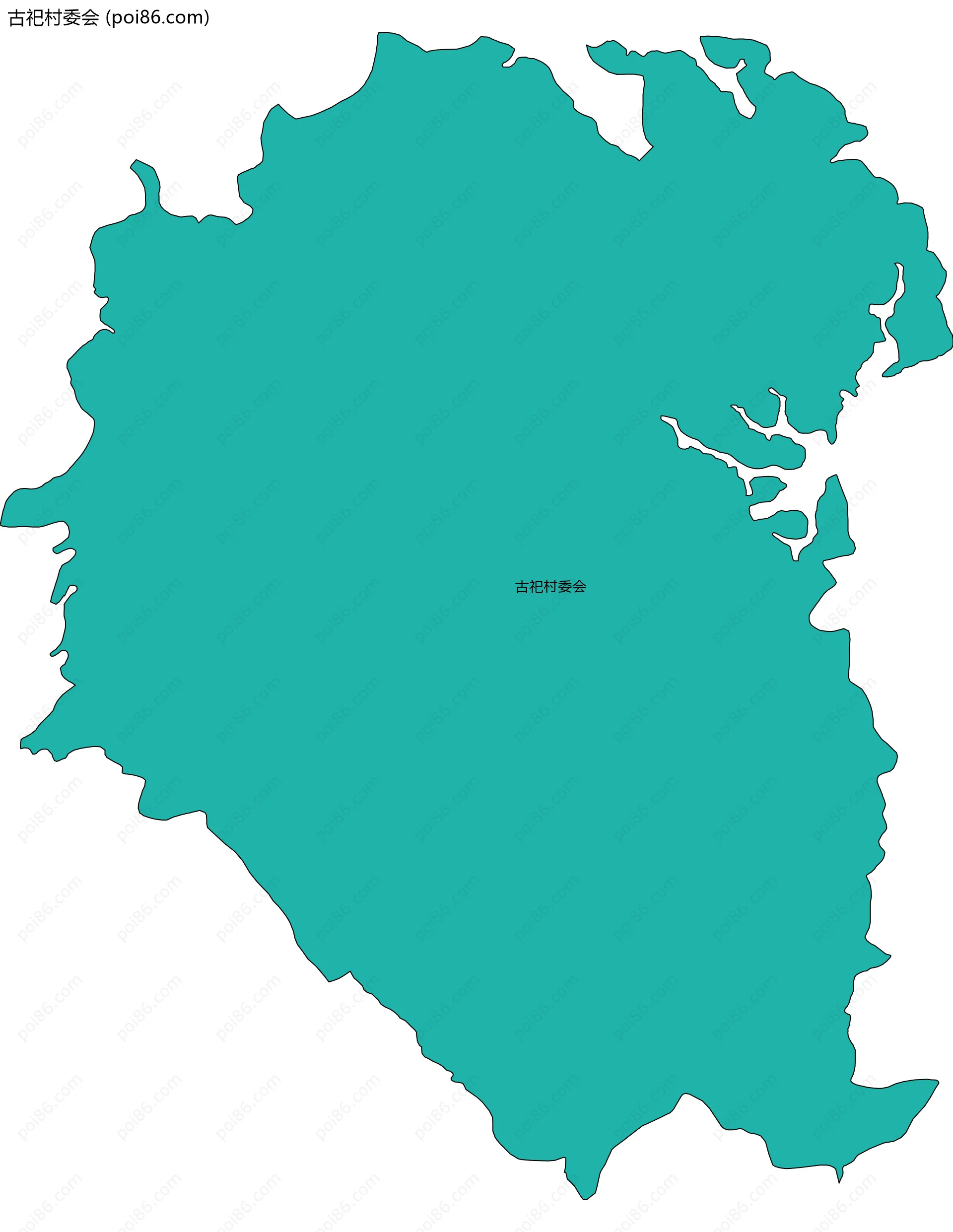 古祀村委会边界地图