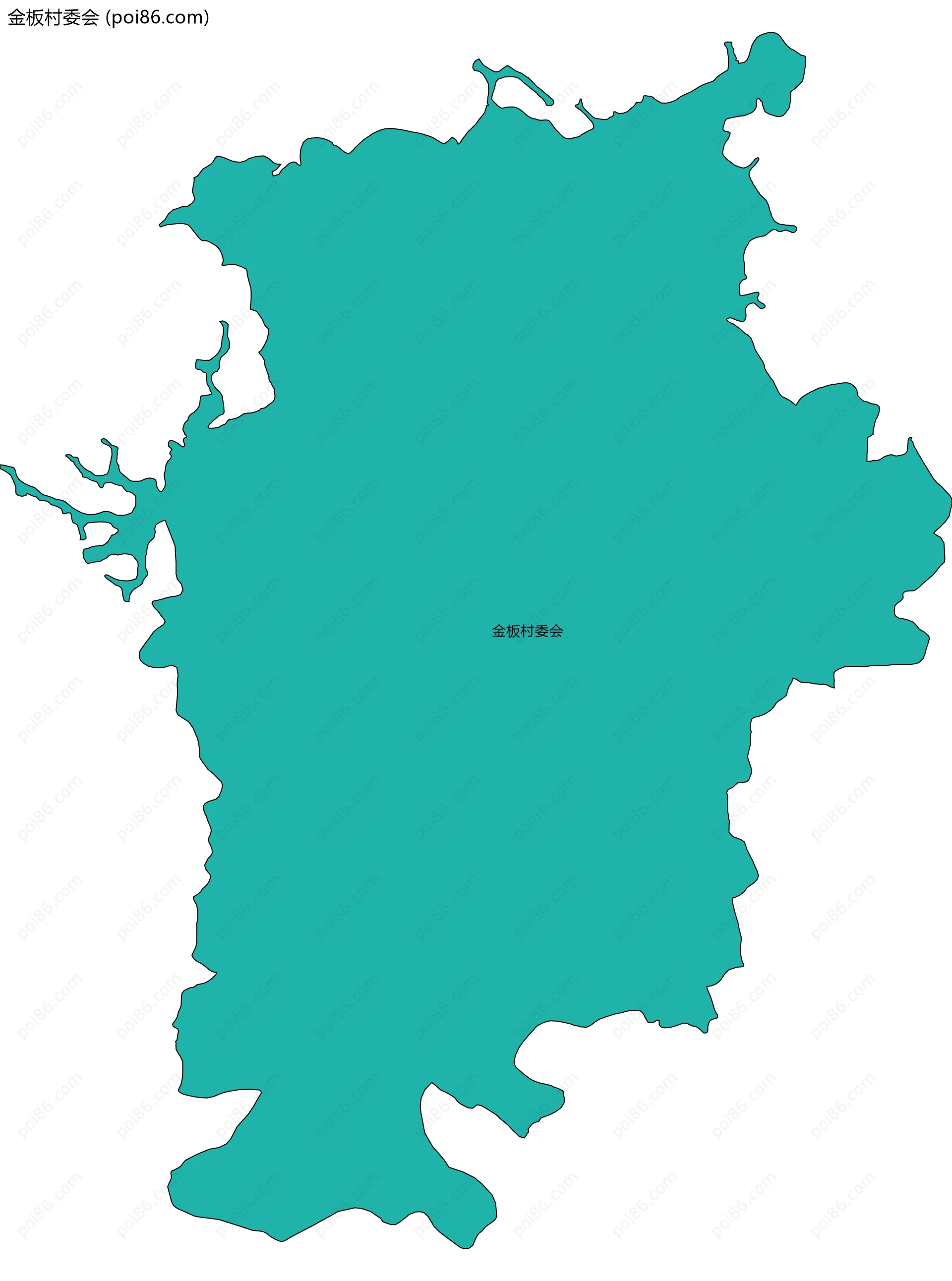 金板村委会边界地图