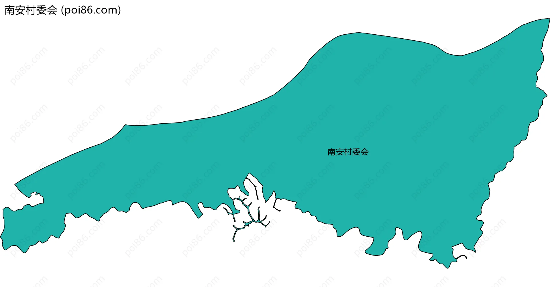 南安村委会边界地图