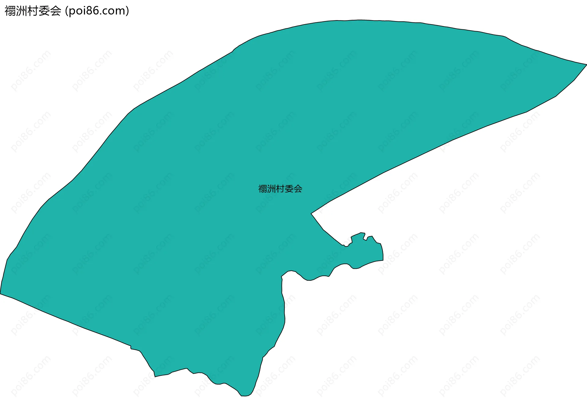 禤洲村委会边界地图
