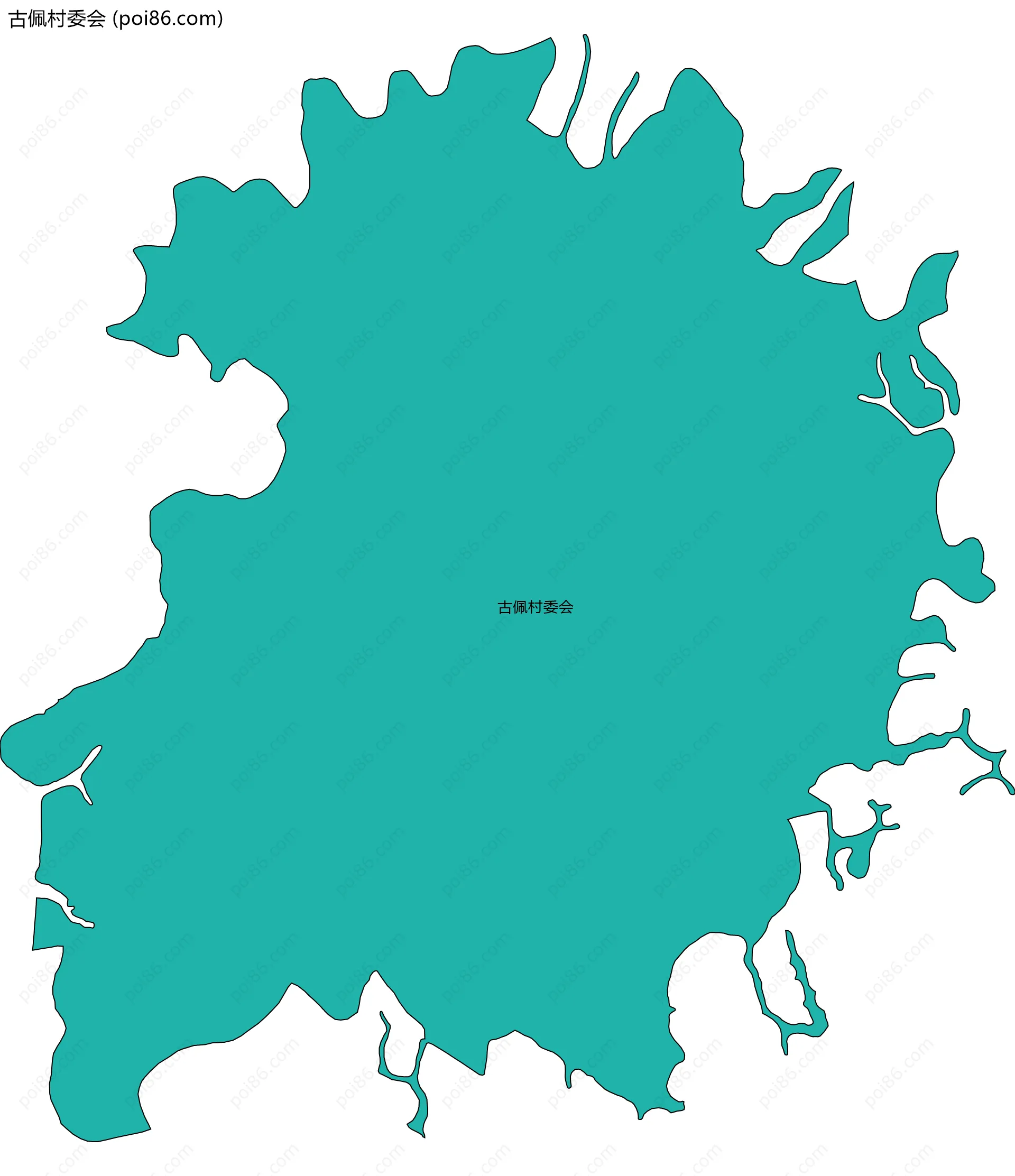 古佩村委会边界地图