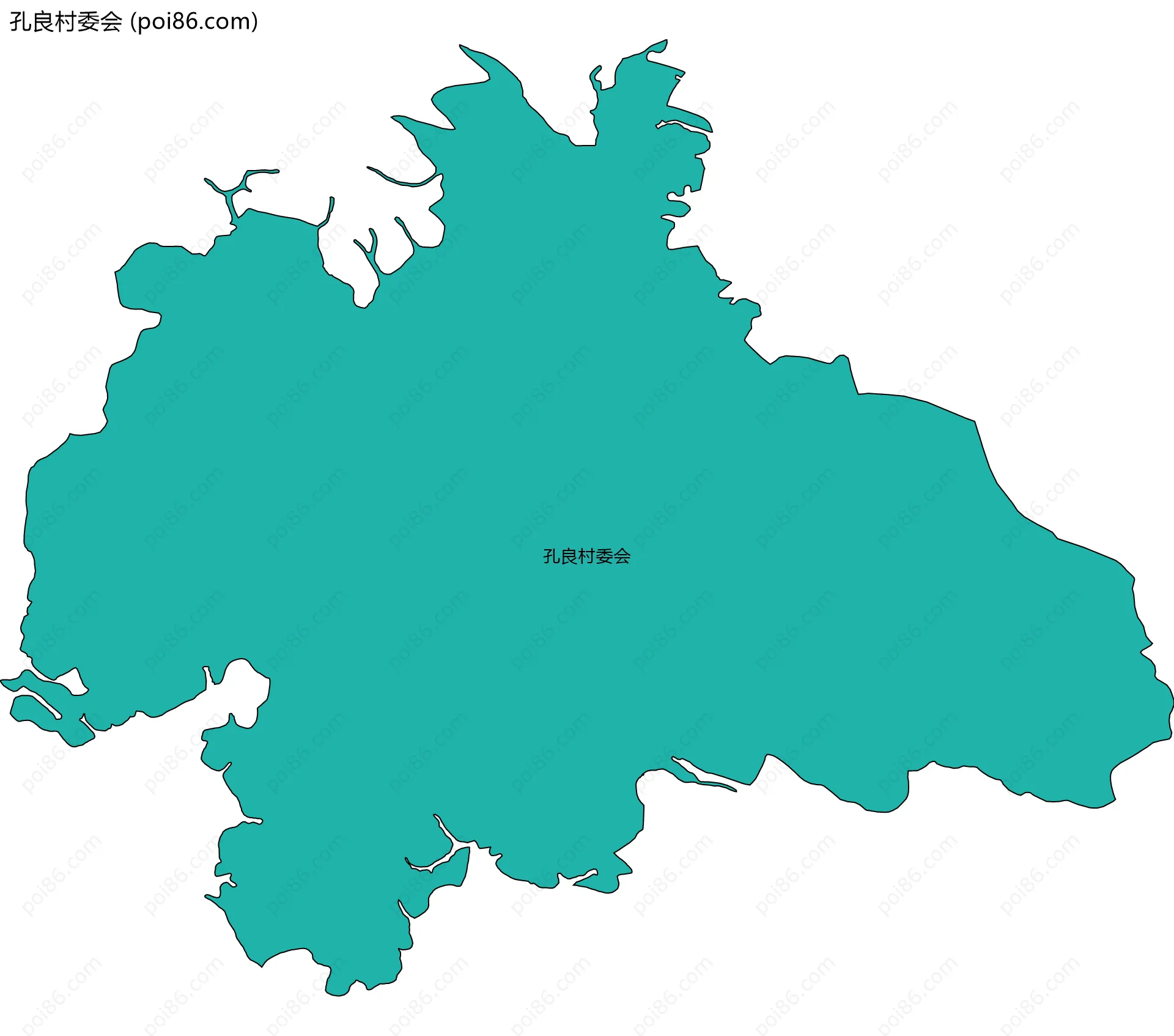 孔良村委会边界地图