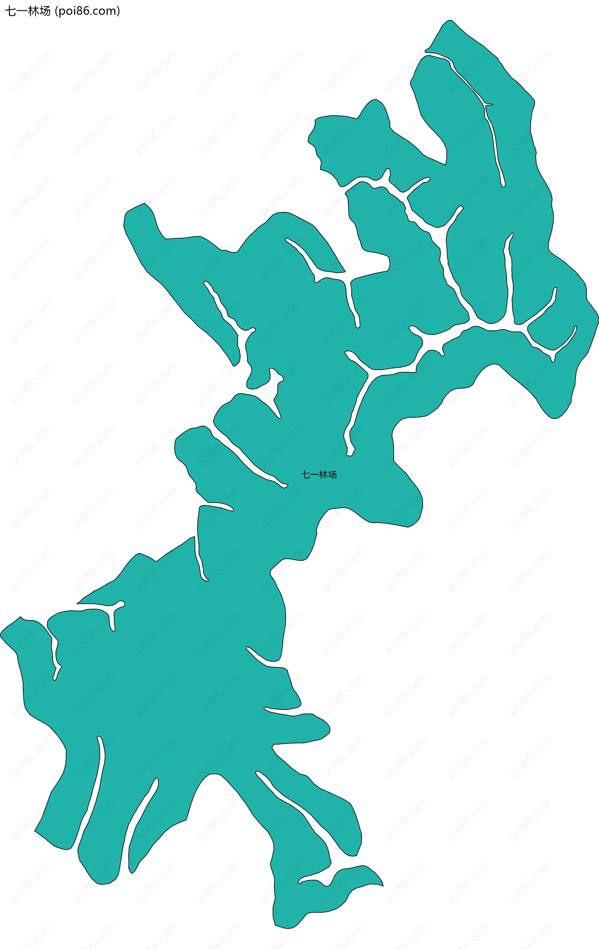 七一林场边界地图