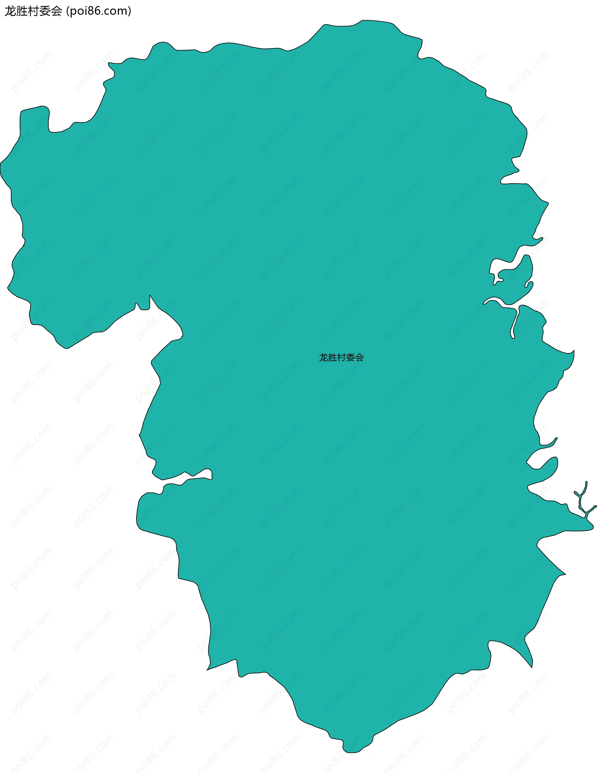 龙胜村委会边界地图