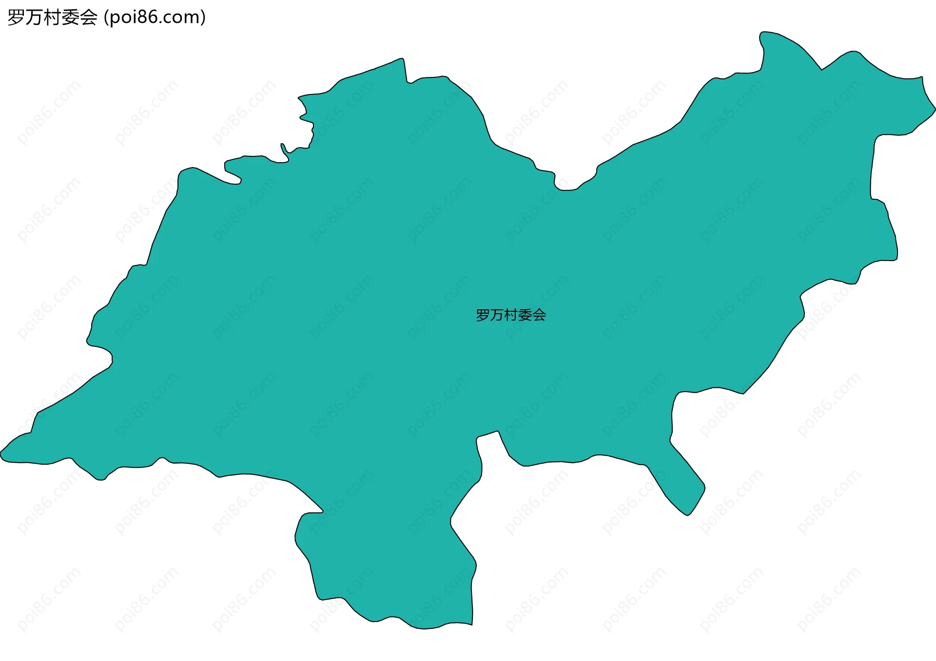 罗万村委会边界地图