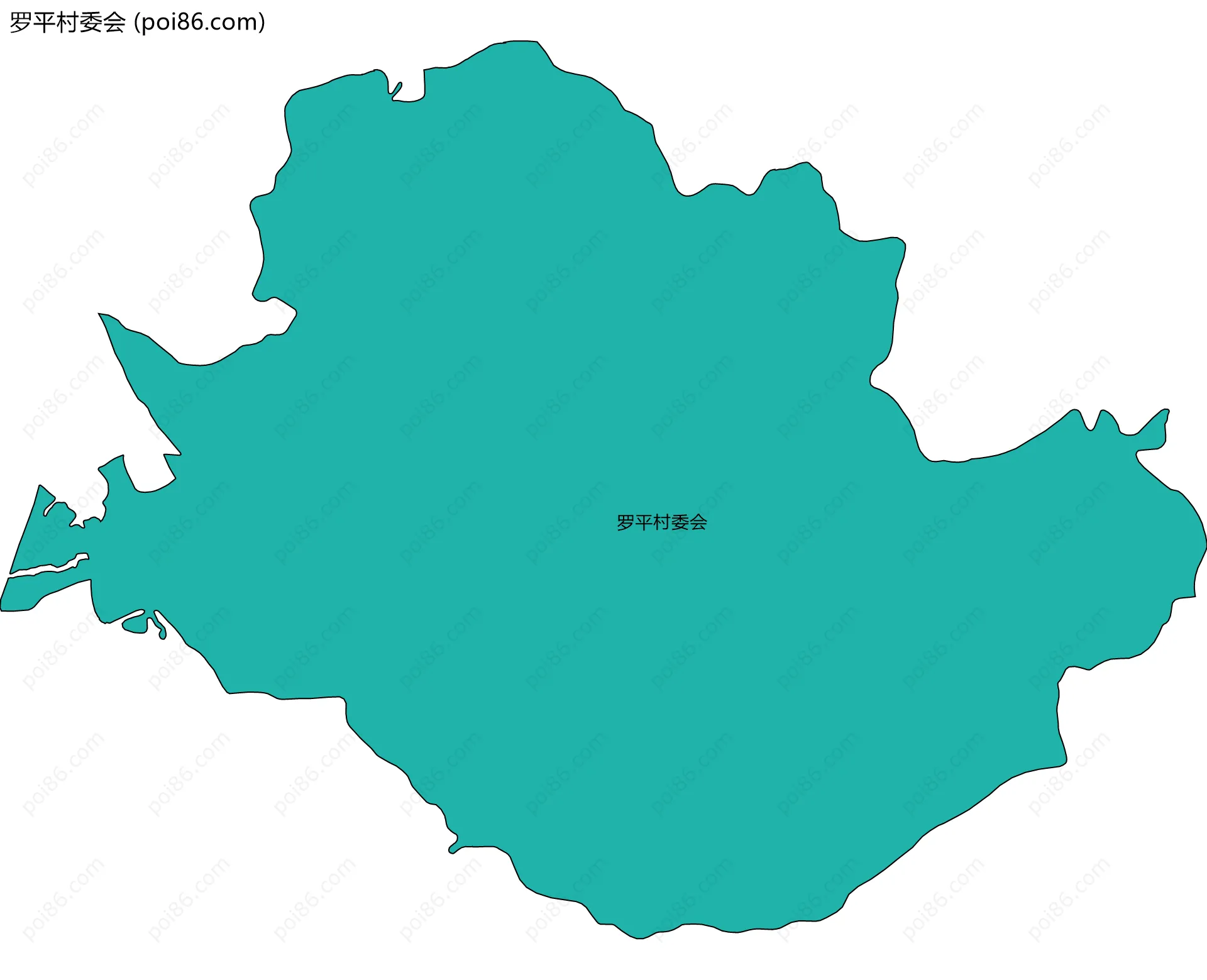 罗平村委会边界地图