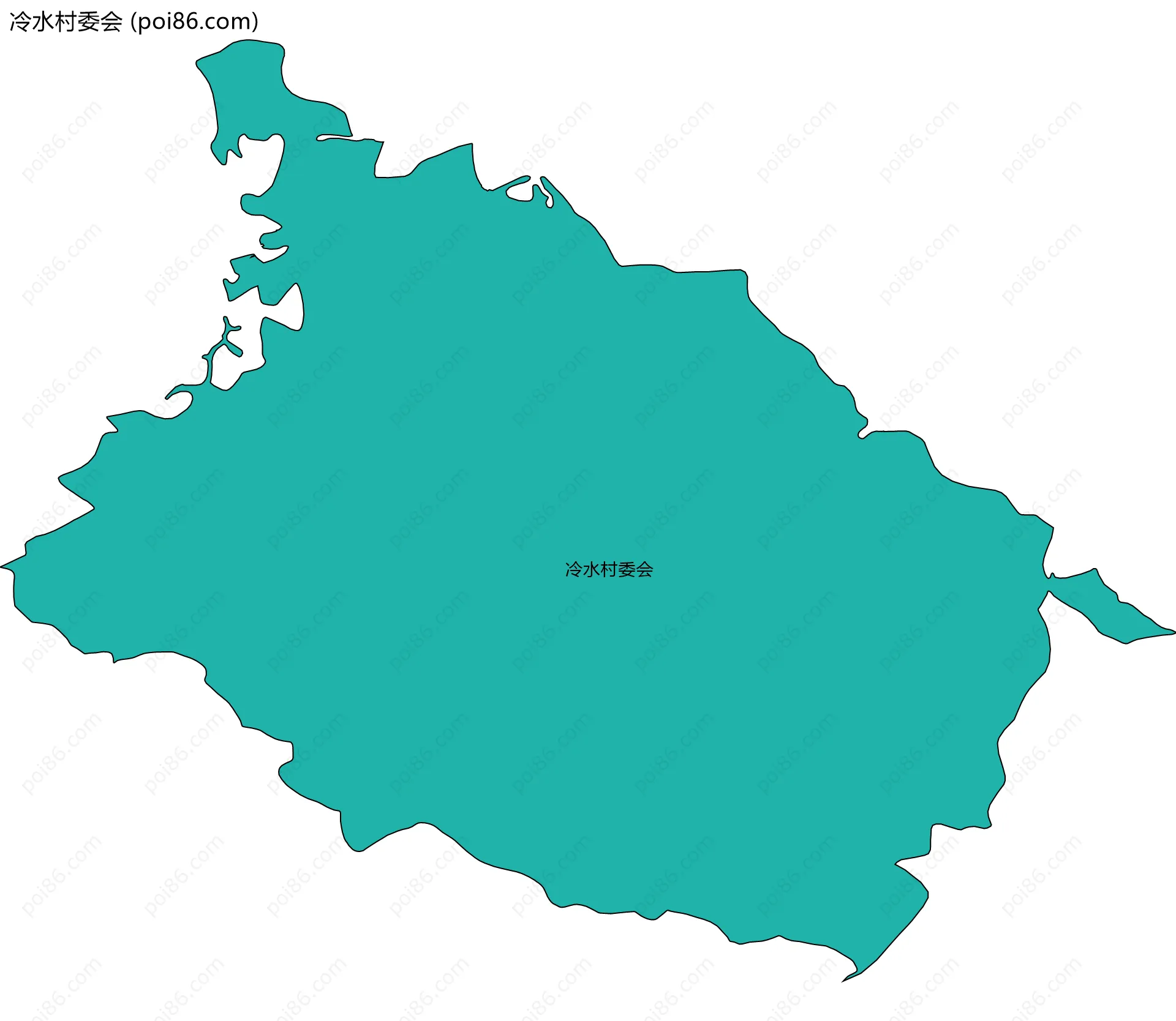 冷水村委会边界地图