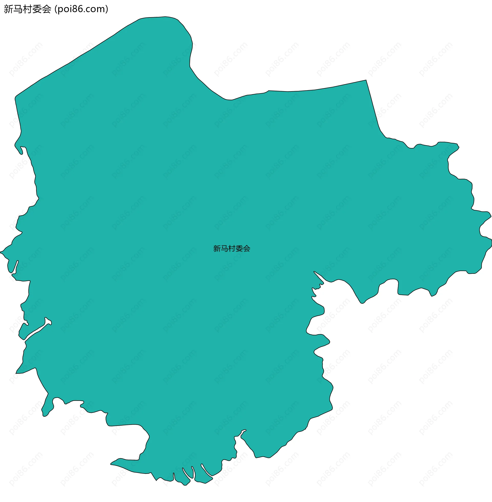 新马村委会边界地图