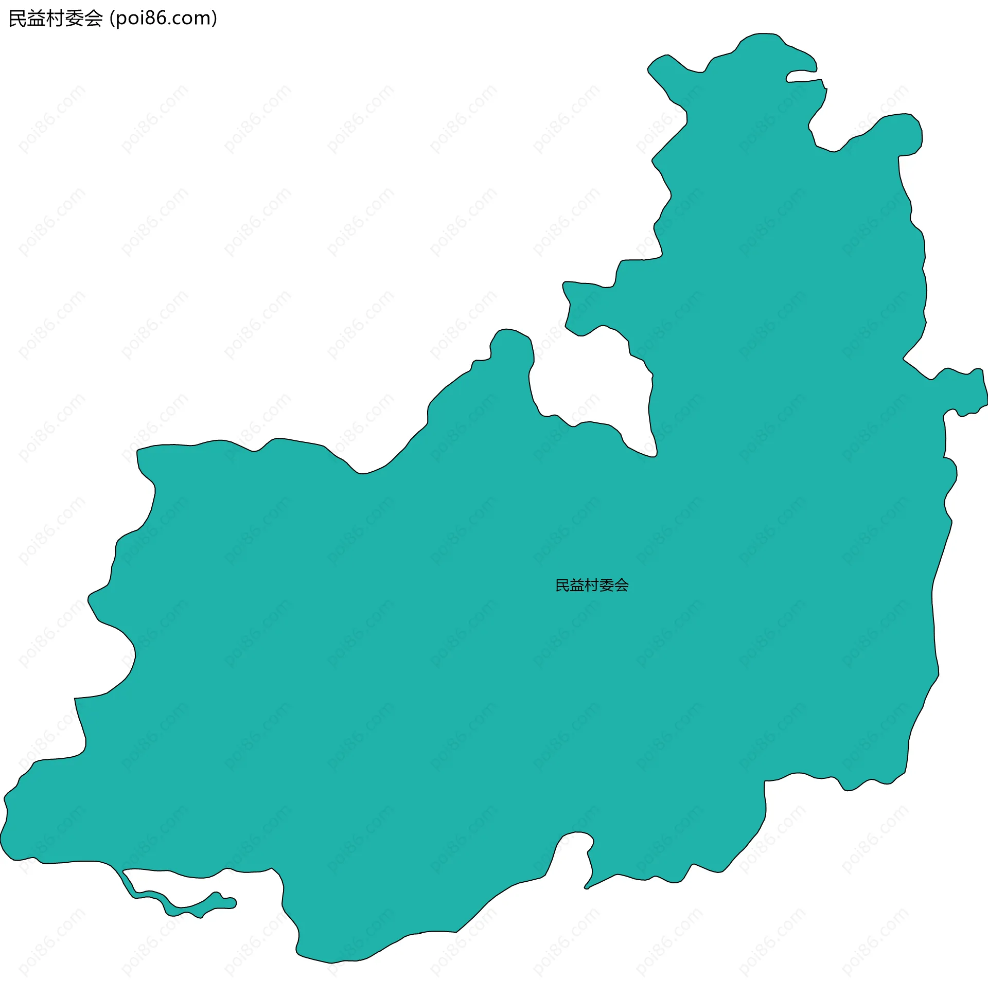 民益村委会边界地图