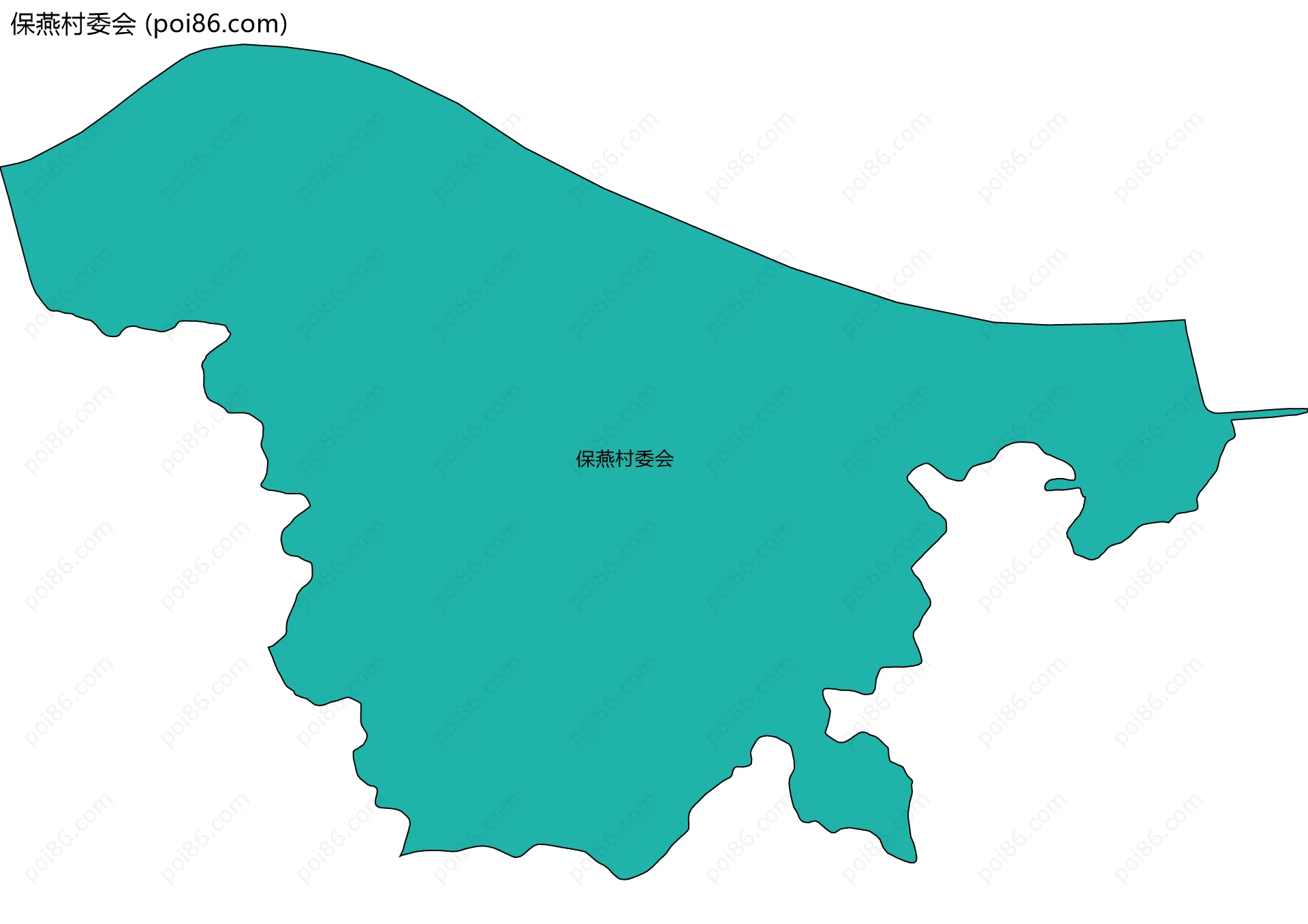 保燕村委会边界地图