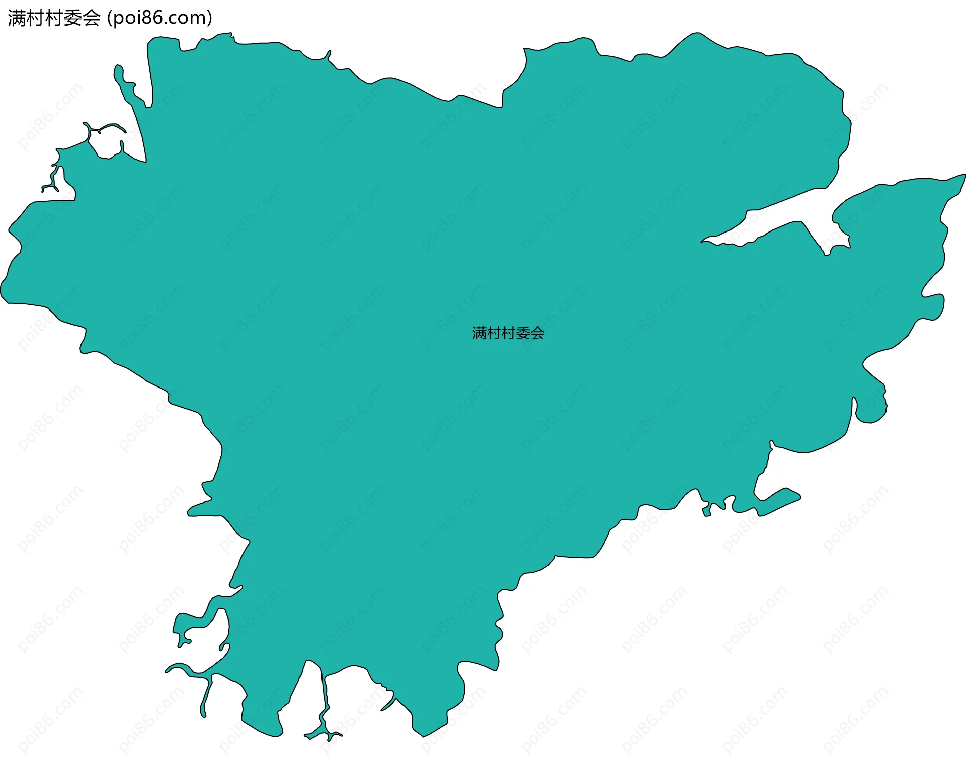 满村村委会边界地图