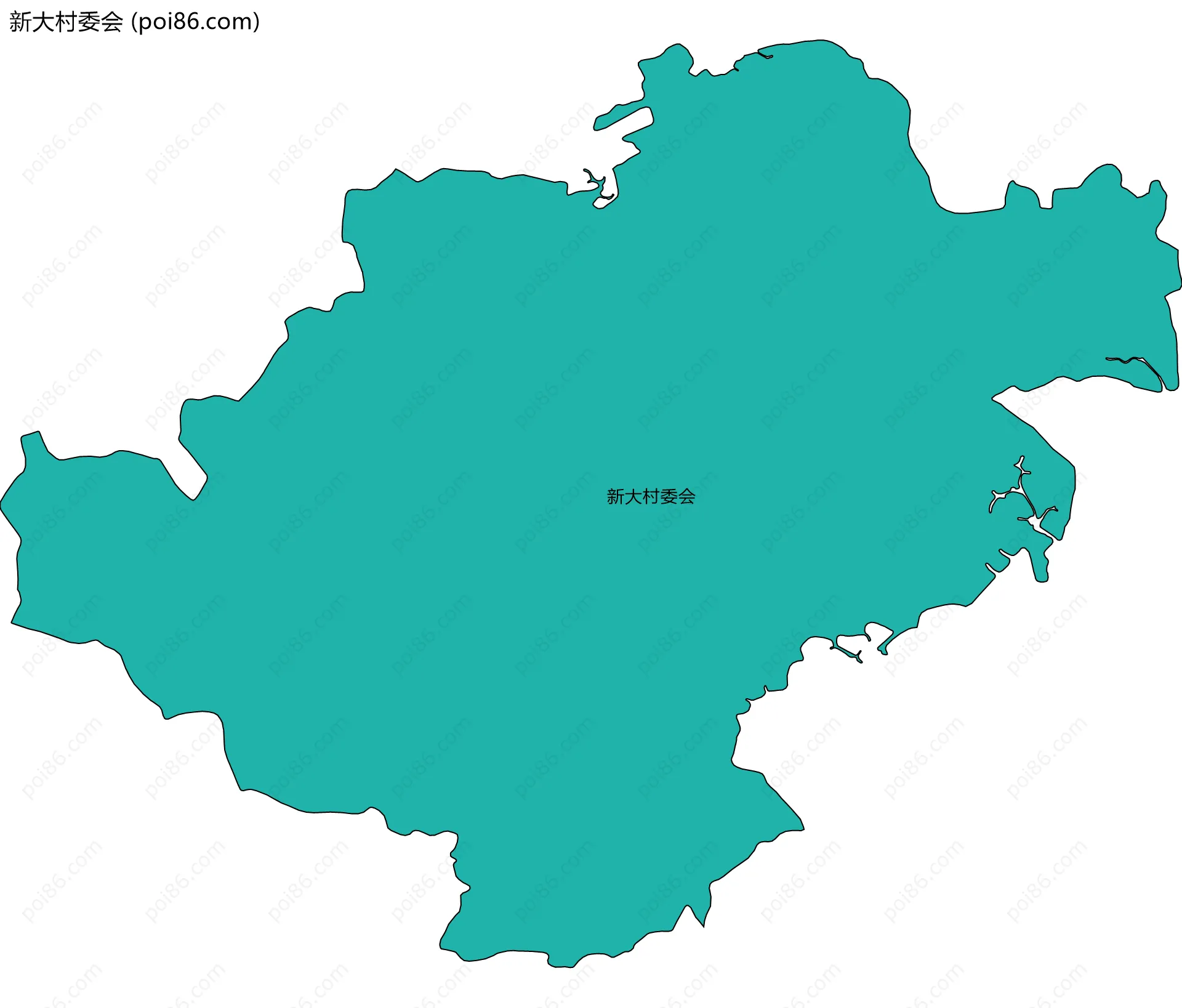 新大村委会边界地图