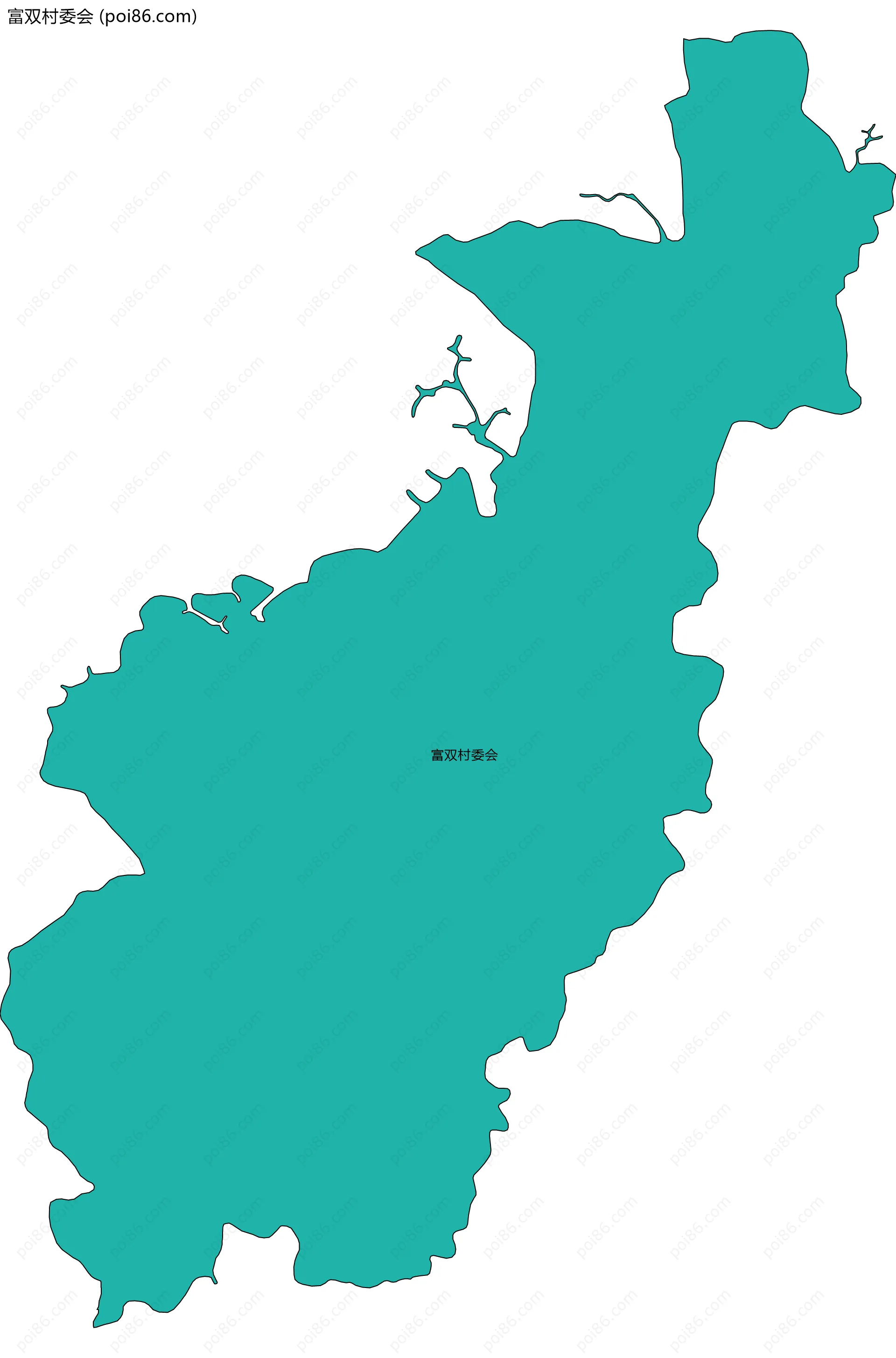 富双村委会边界地图