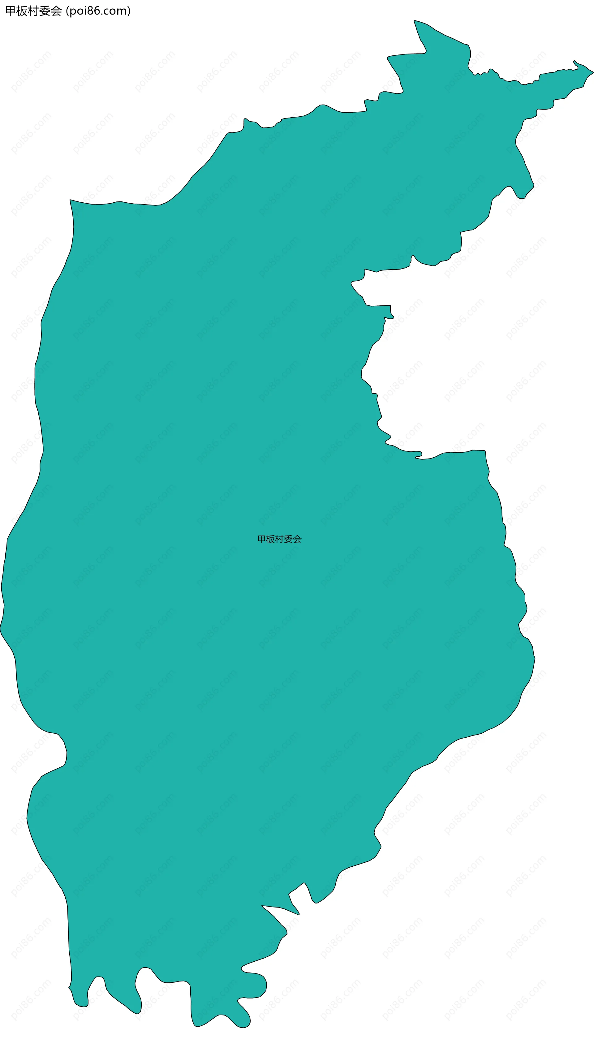 甲板村委会边界地图